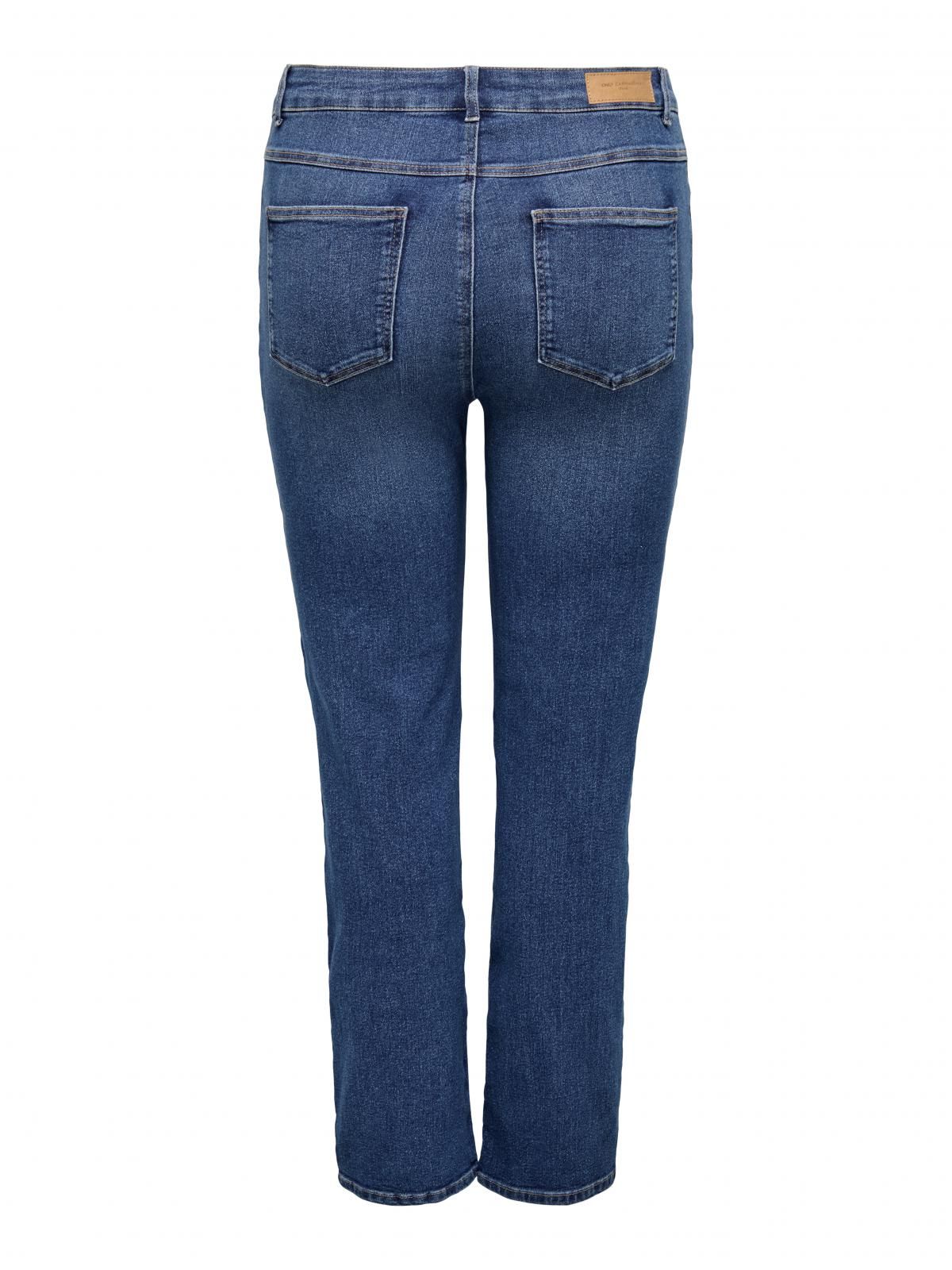 온리 빅사이즈 하이웨이스트 스트레이트핏 진 15358090_2115 BLUE / MEDIUM BLUE DENIM - 상세 이미지 4