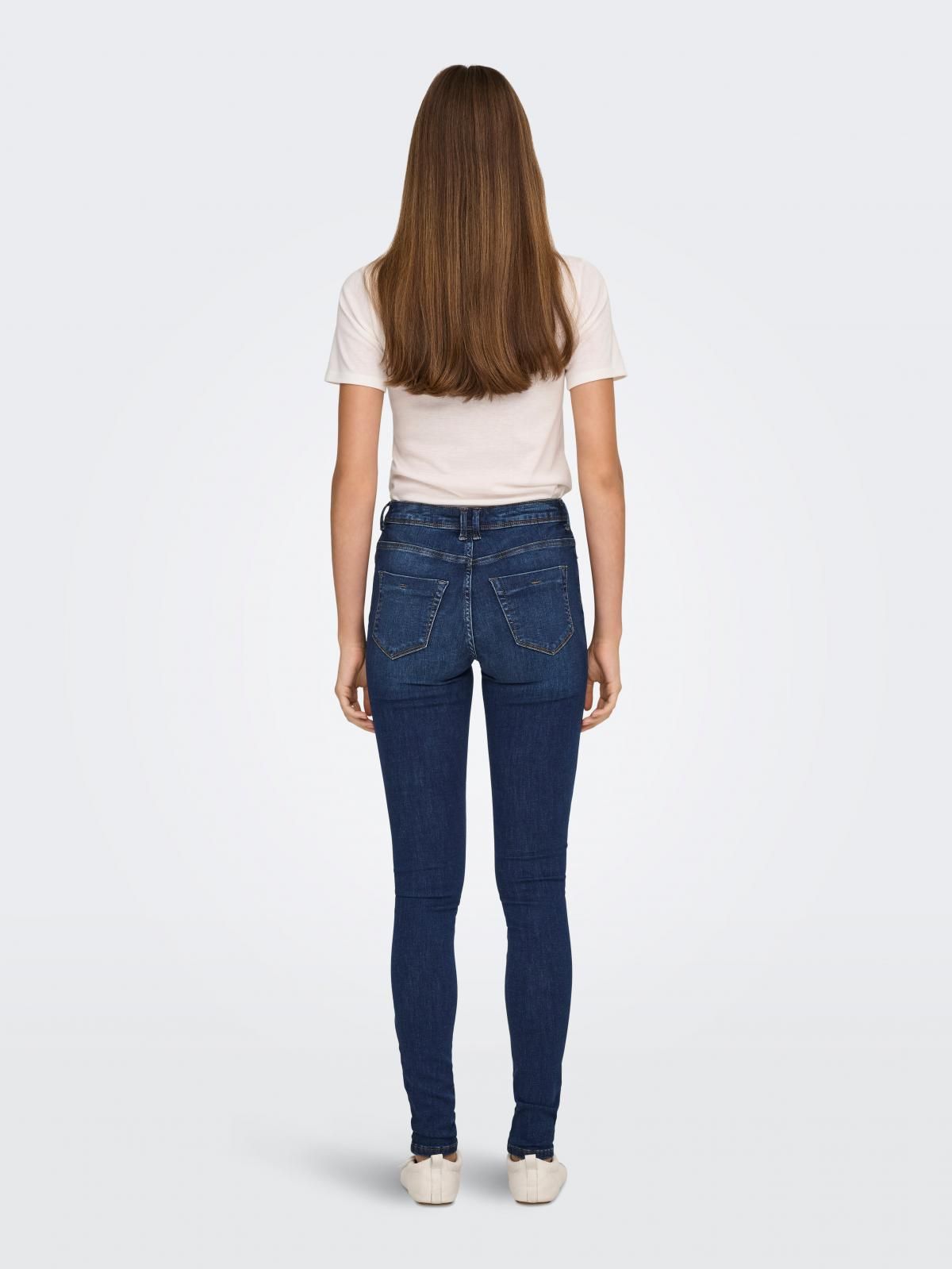 온리 미드웨이스트 스키니핏 청바지 15366666_2114 BLUE / DARK BLUE DENIM - 상세 이미지 2