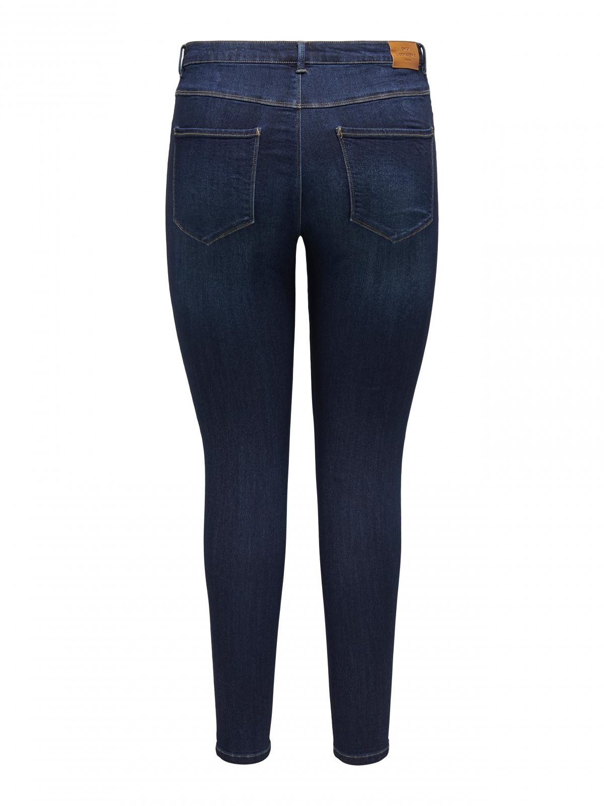 온리 플러스사이즈 데님 스키니핏 청바지 15327086_2114 BLUE / DARK BLUE DENIM - 상세 이미지 4