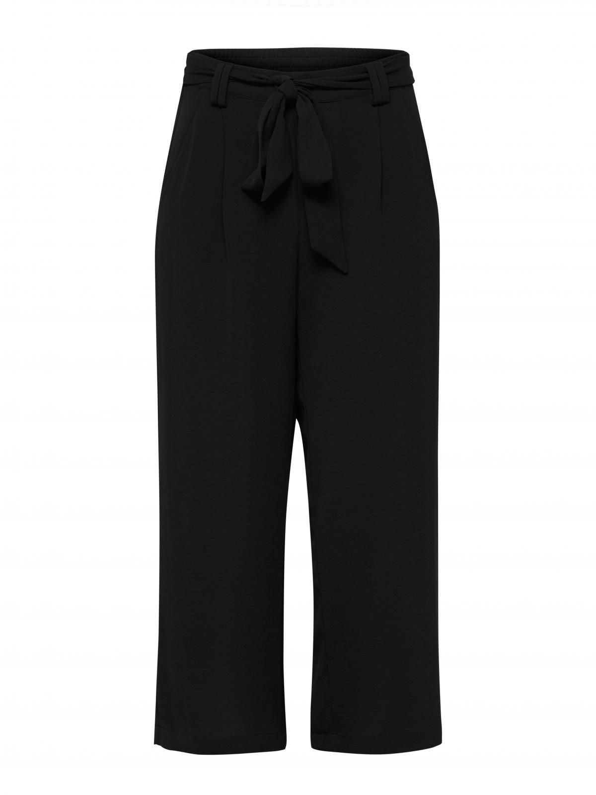 온리 와이드핏 크롭 팔라초 팬츠 벨트 블랙 15174974_2161 BLACK / BLACK - 상세 이미지 3