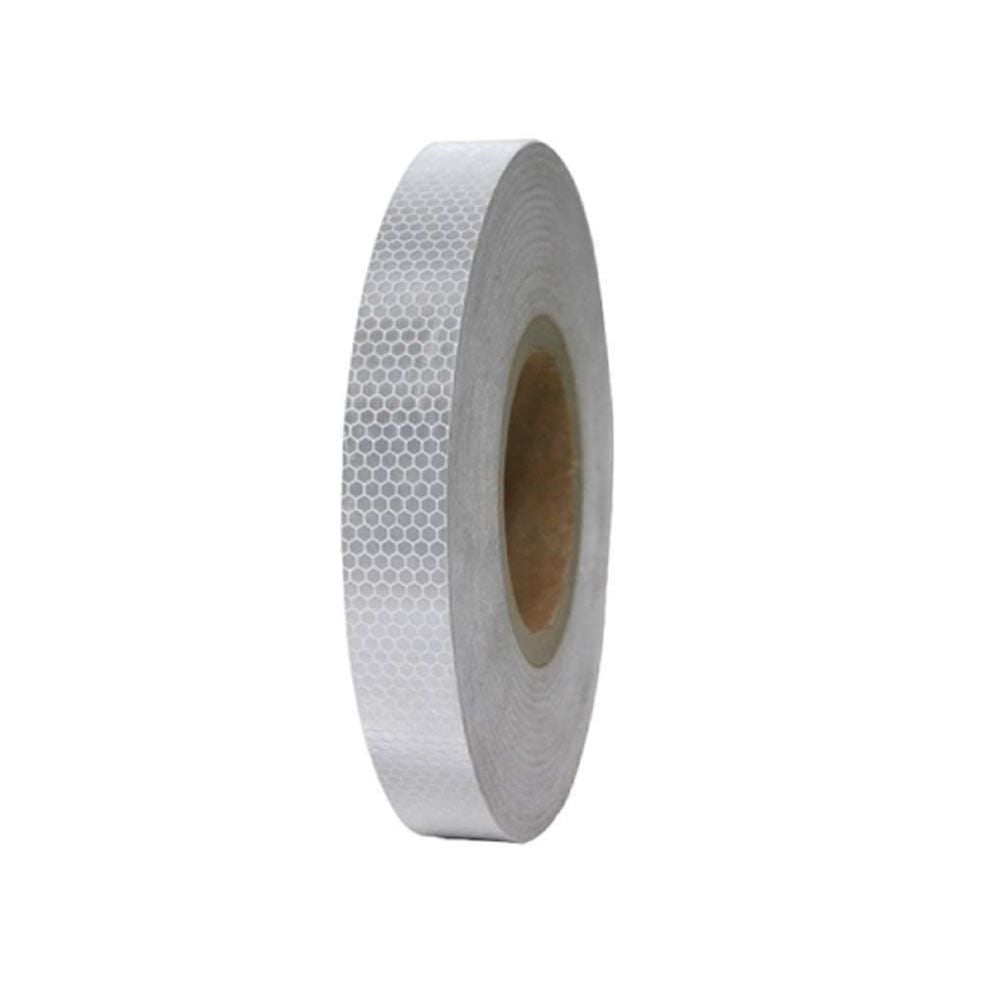 x 25mm 50M 벌집무늬 반사 테이프 백색 - 상품 이미지