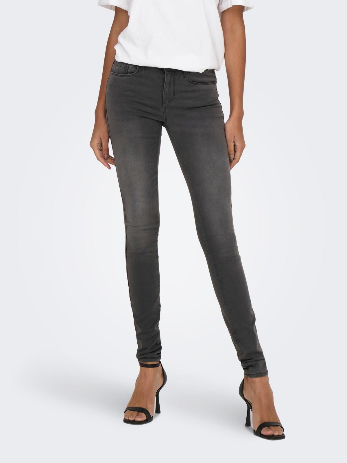 온리 테크니컬 신축성 스키니핏 흑청 데님 팬츠 15159650_2104 GREY / DARK GREY DENIM - 상품 이미지
