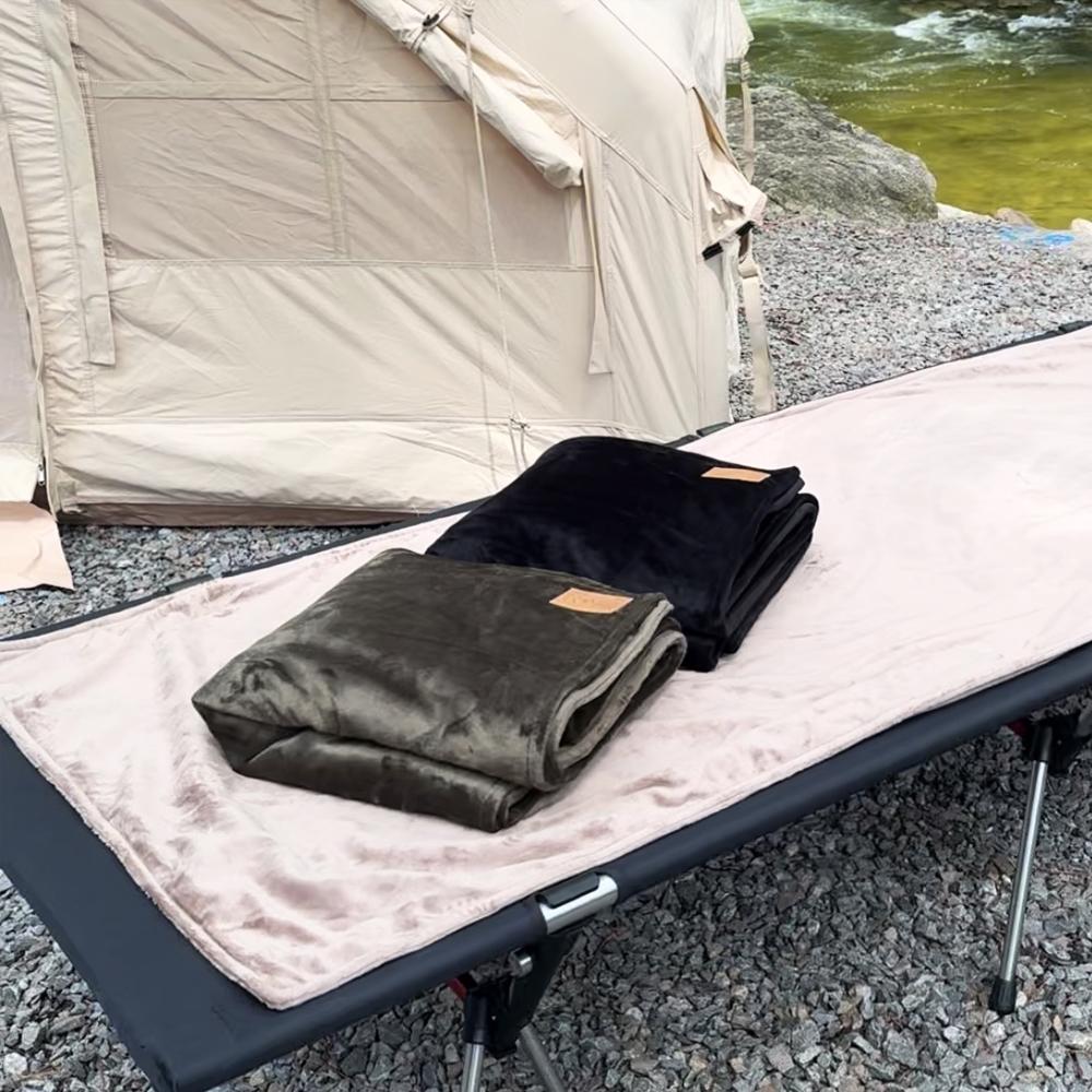 여행용 차박 DC 프리볼트 전기장판 워셔블 그래핀 탄소매트 캠핑 1인용