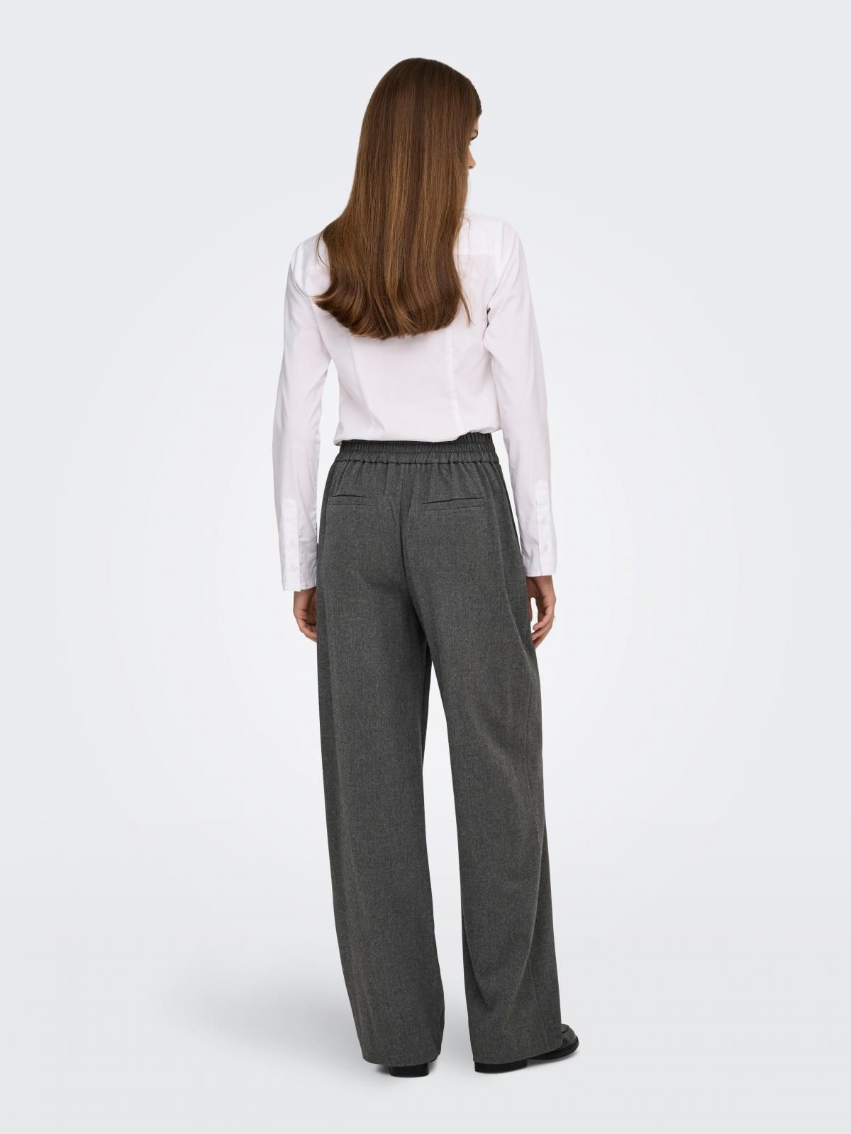 온리 하이웨이스트 와이드핏 팬츠 15361944_2382 GREY / MEDIUM GREY MELANGE - 상세 이미지 2