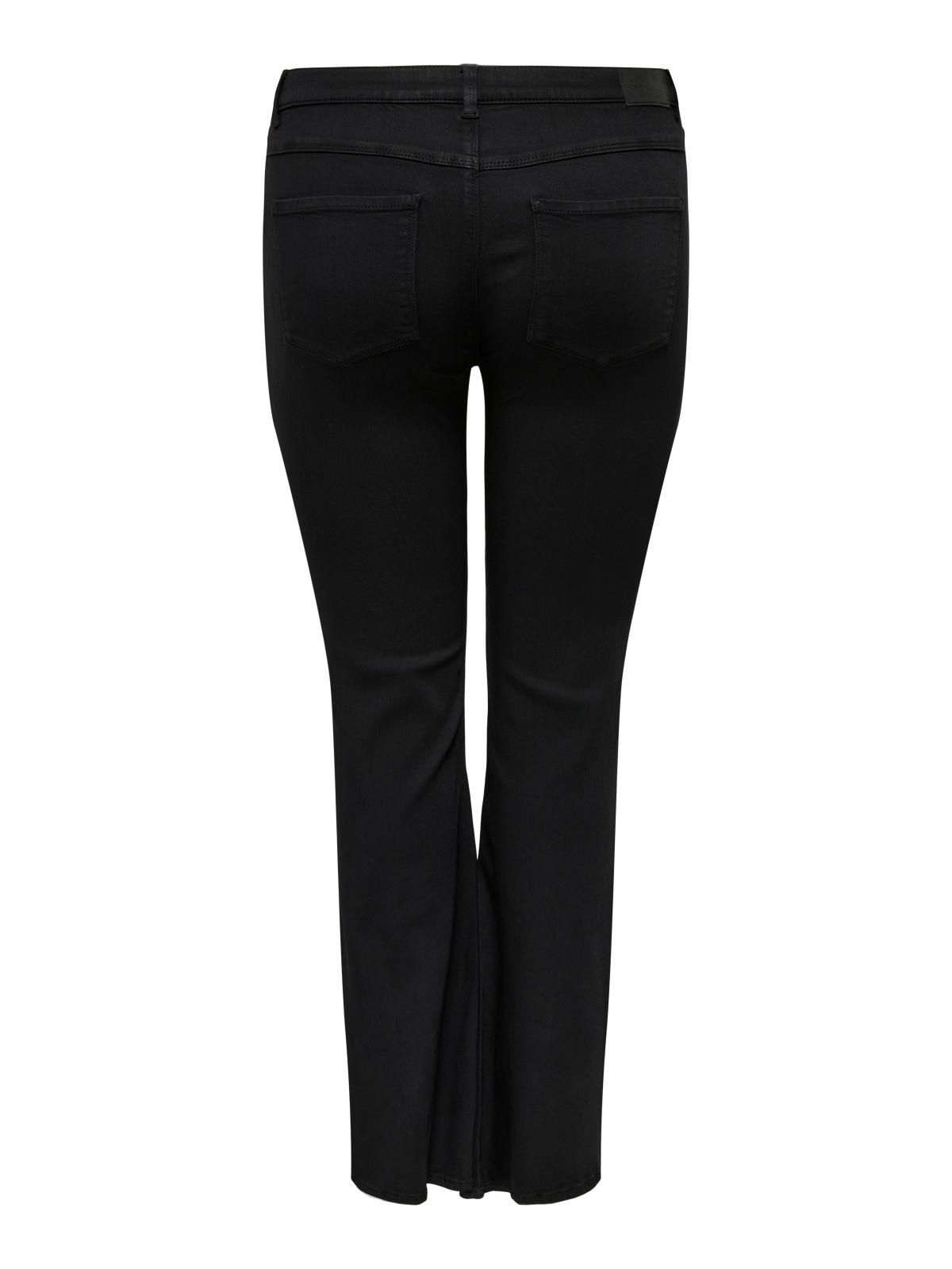 온리 레트로 플레어핏 블랙 데님 팬츠 15321650_2161 BLACK / BLACK - 상세 이미지 4