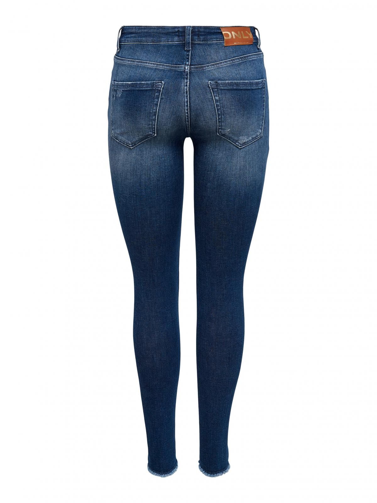 온리 데님 미드웨이스트 스키니핏 청바지 15234798_2114 BLUE / DARK BLUE DENIM - 상세 이미지 4