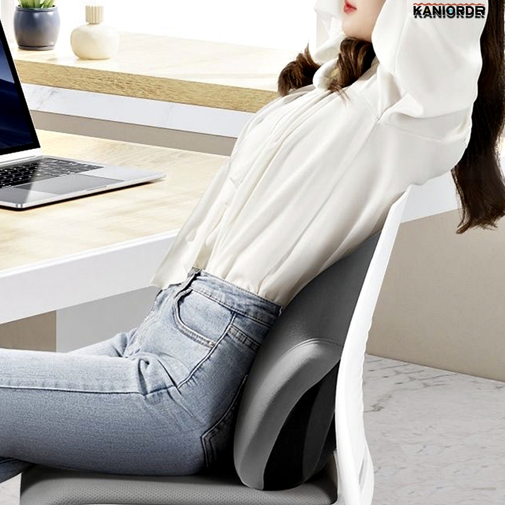 허리 받침 쿠션 사무실 자동차 메모리폼 등받이 요추 받침대 - 상품 이미지
