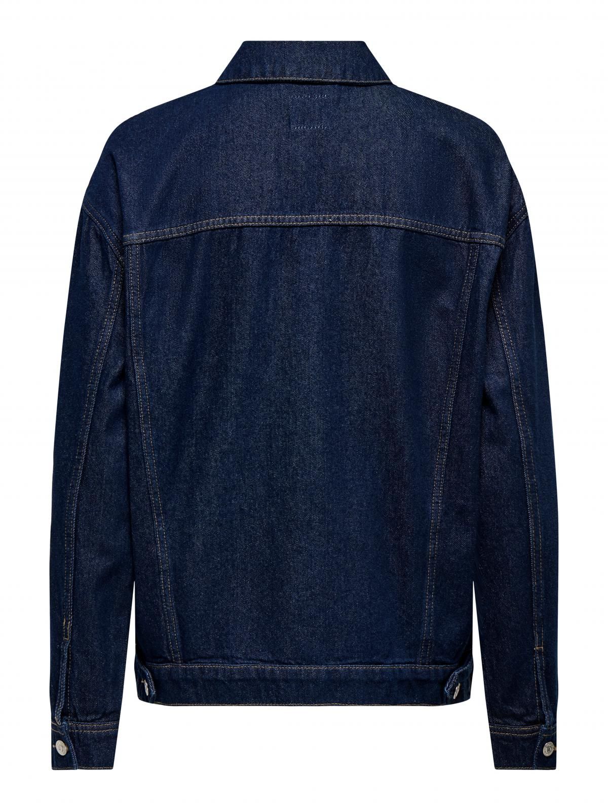온리 오버핏 데님 재킷 15349873_2114 BLUE / DARK BLUE DENIM - 상세 이미지 4