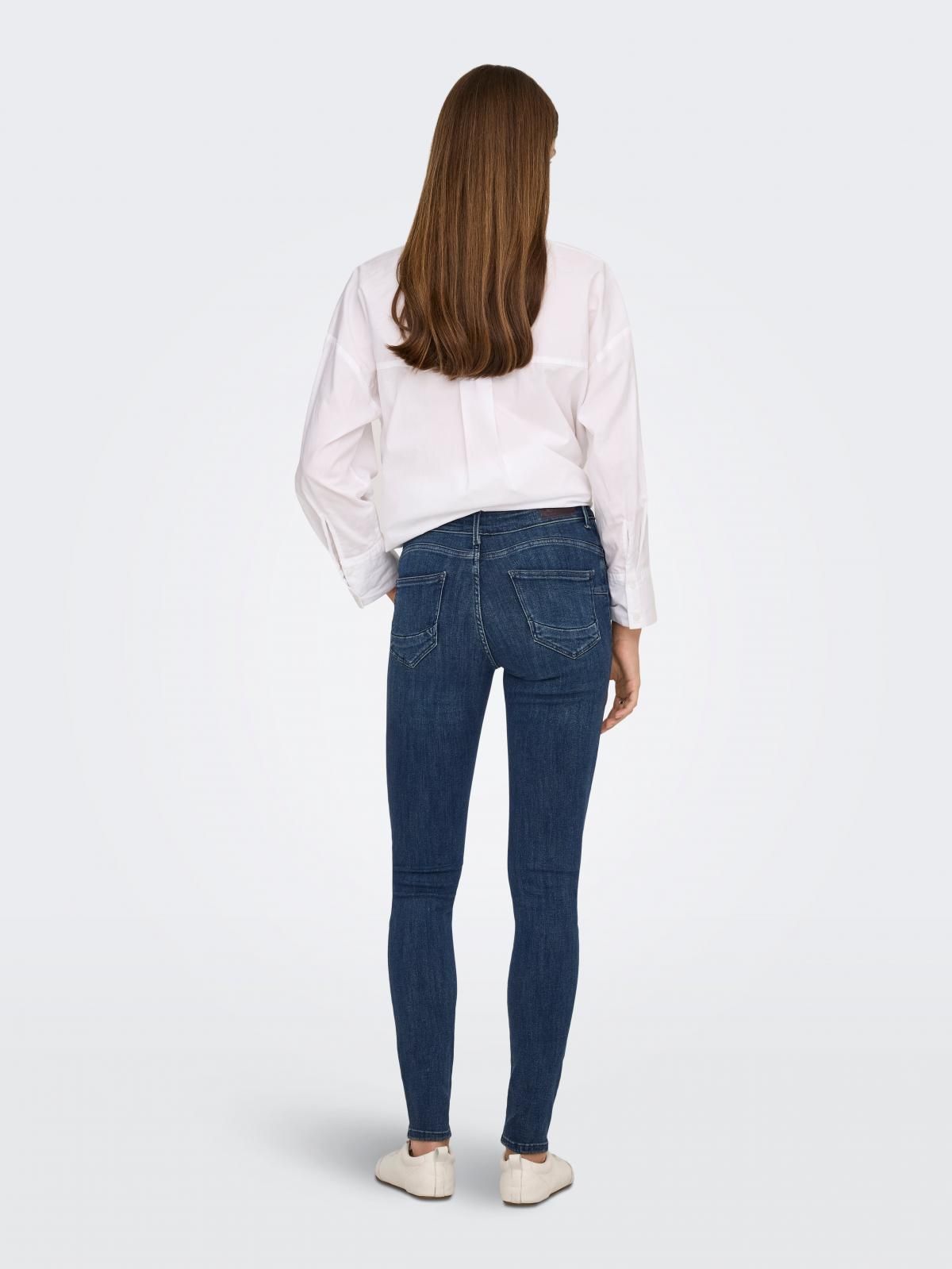 온리 데님 미드라이즈 스키니핏 청바지 15366668_2114 BLUE / DARK BLUE DENIM - 상세 이미지 2