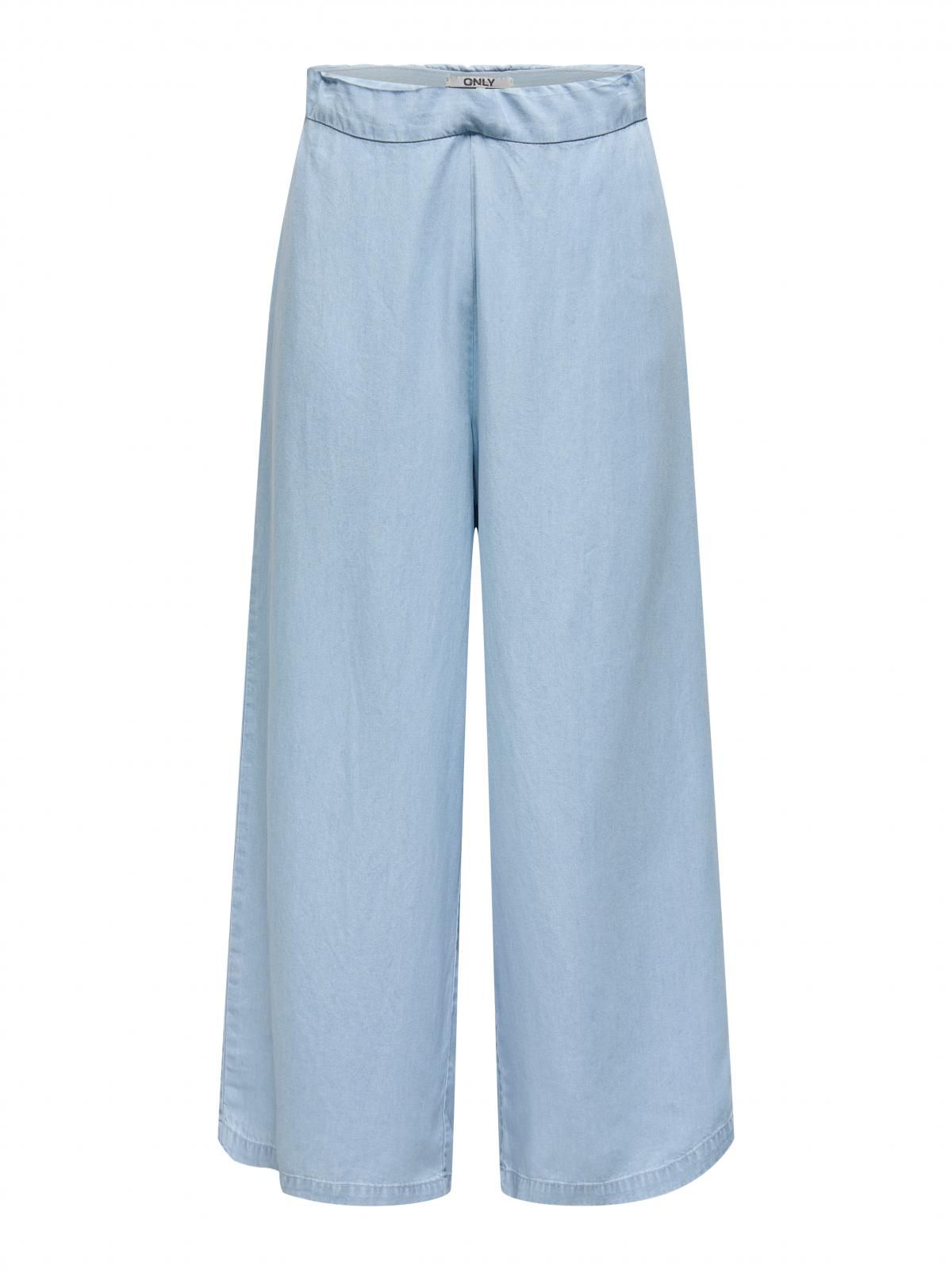 온리 라이트블루 와이드핏 큐롯 팬츠 15337936_2116 BLUE / LIGHT BLUE DENIM - 상세 이미지 3