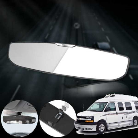 쉐보레 스타크래프트밴 SF 스마트 룸미러 300mm 와이드 평면거울 블랙 1개