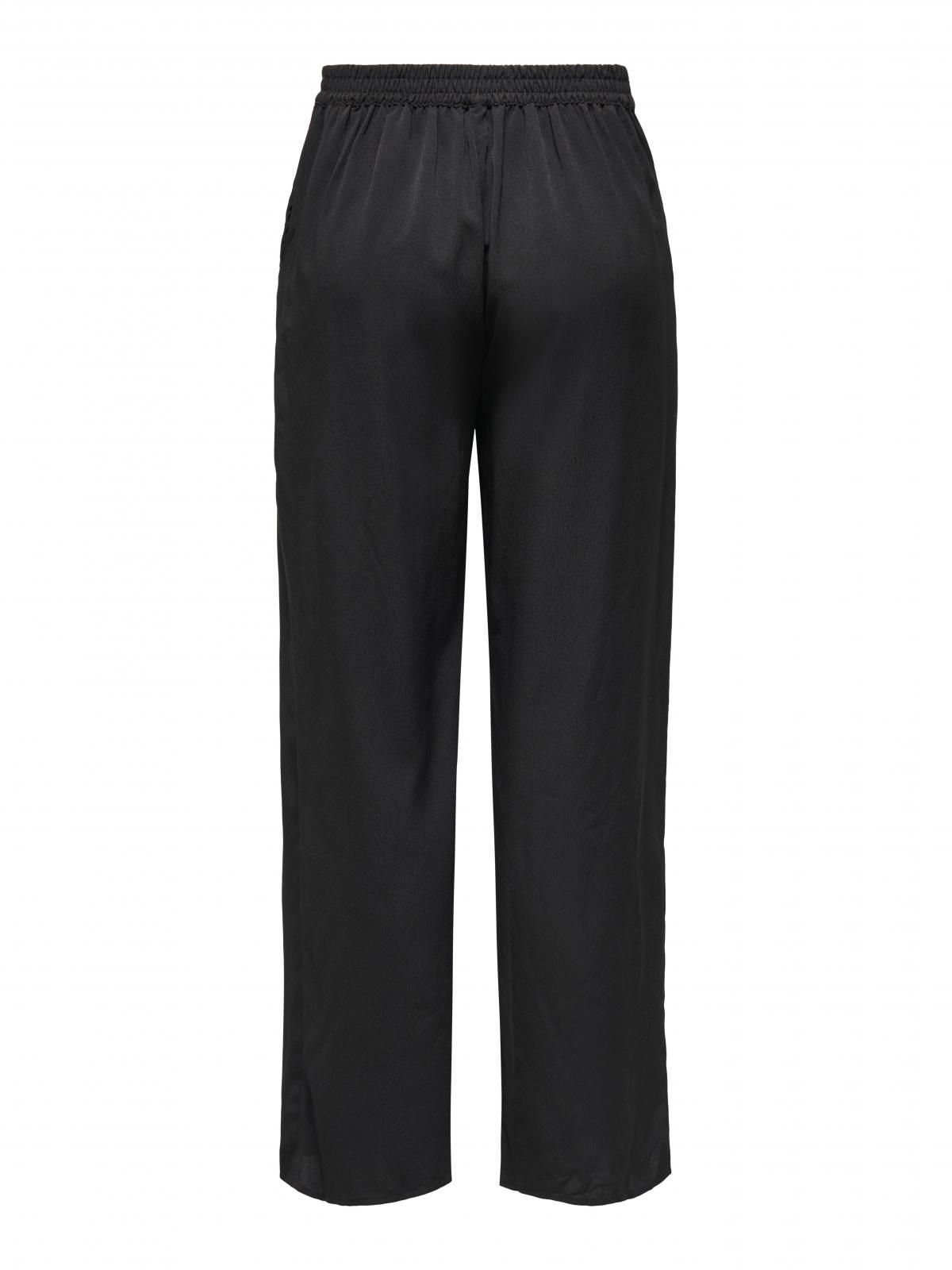 온리 와이드핏 테크니컬 슬랙스 팬츠 15357112_2161 BLACK / BLACK - 상세 이미지 4