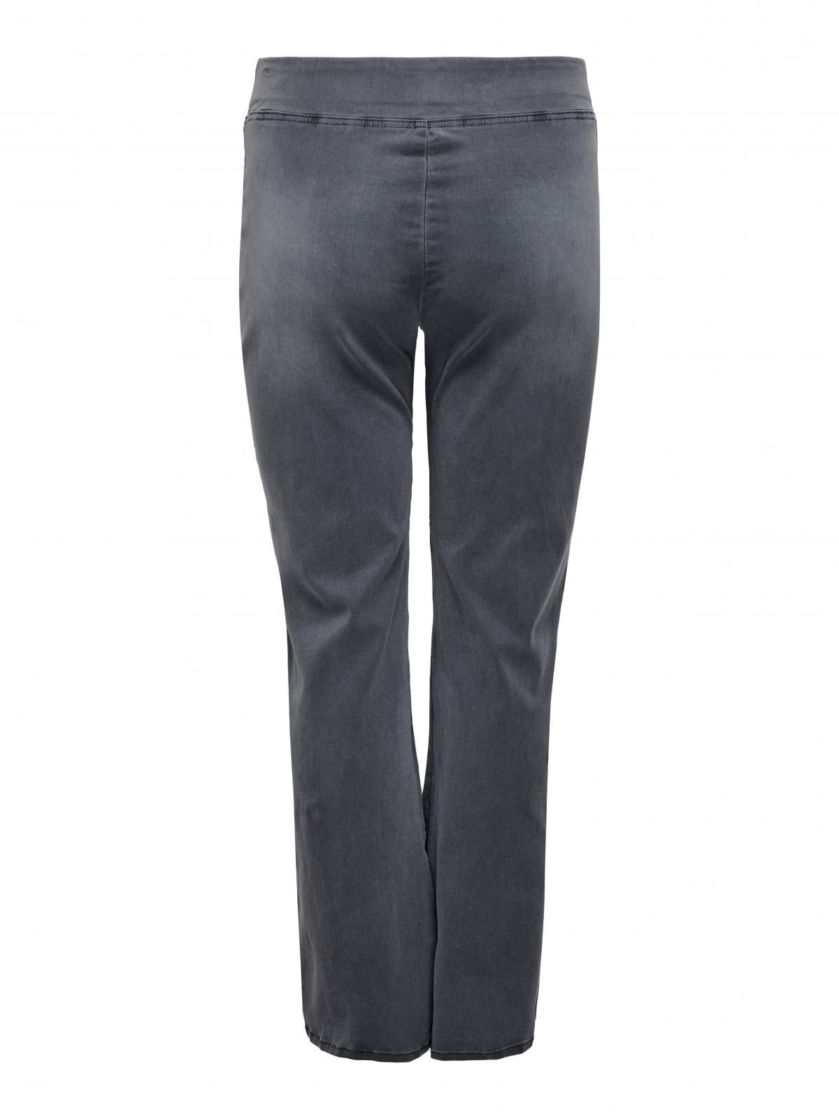 온리 빅사이즈 하이웨이스트 플레어 부츠컷 청바지 15348262_3601 GREY / GREY DENIM - 상세 이미지 4