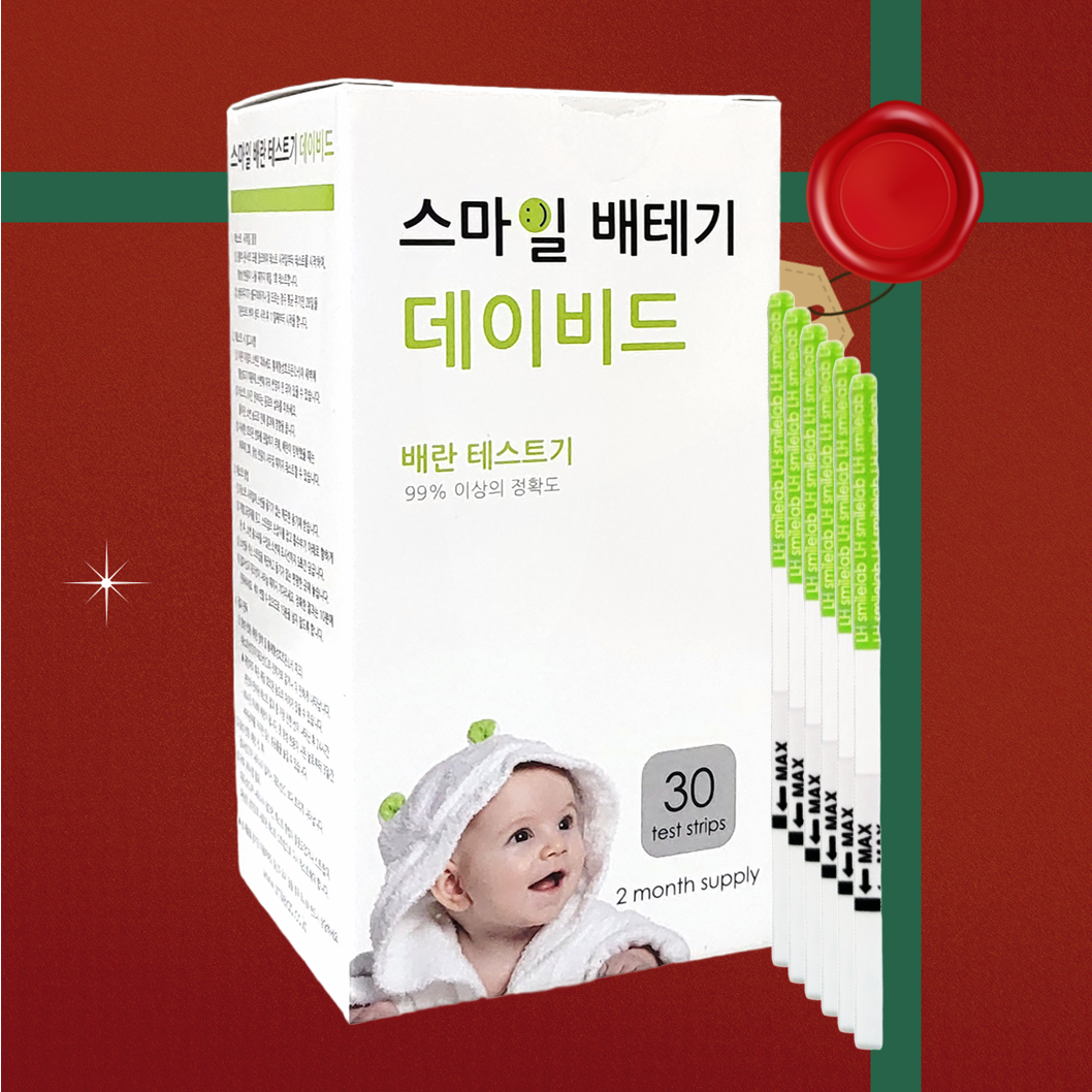 스마일 배란테스트기 30개입 배테기 배란일 테스터기 배란기 피크 역전 두줄 사용법 - 메인 이미지