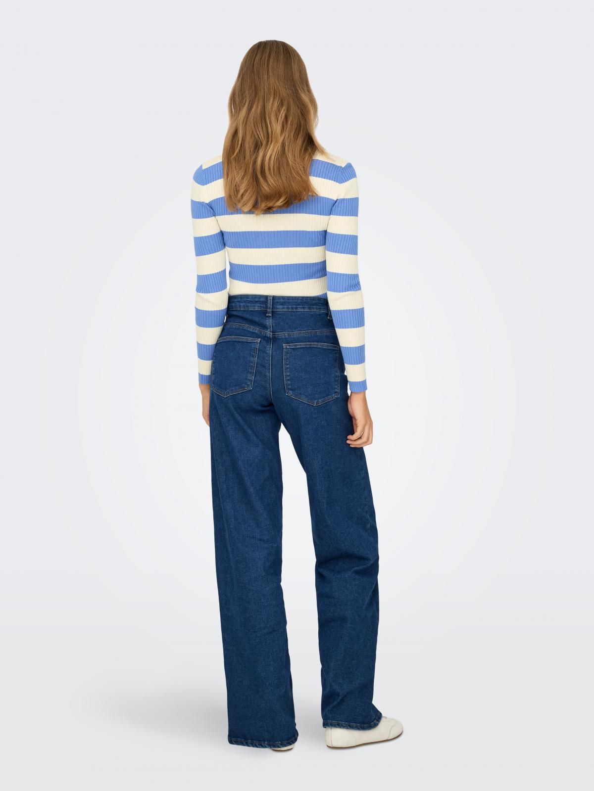온리 데님 하이웨이스트 와이드핏 진 15326297_2115 BLUE / MEDIUM BLUE DENIM - 상세 이미지 2