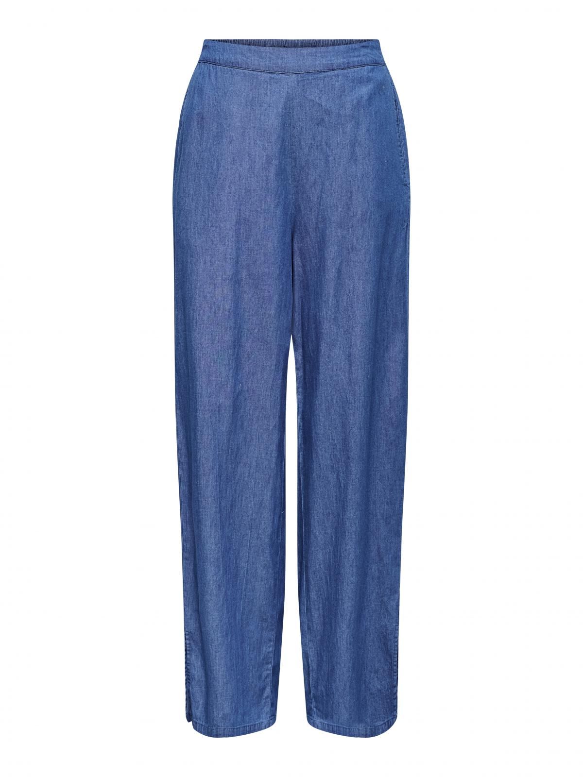 온리 와이드핏 테크니컬 슬랙스 팬츠 블루 15343011_2115 BLUE / MEDIUM BLUE DENIM - 상세 이미지 3