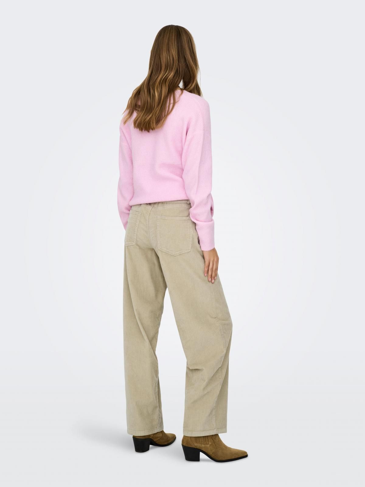 온리 코듀로이 스트레이트핏 팬츠 벨트 15360893_122 GREY / OATMEAL - 상세 이미지 2