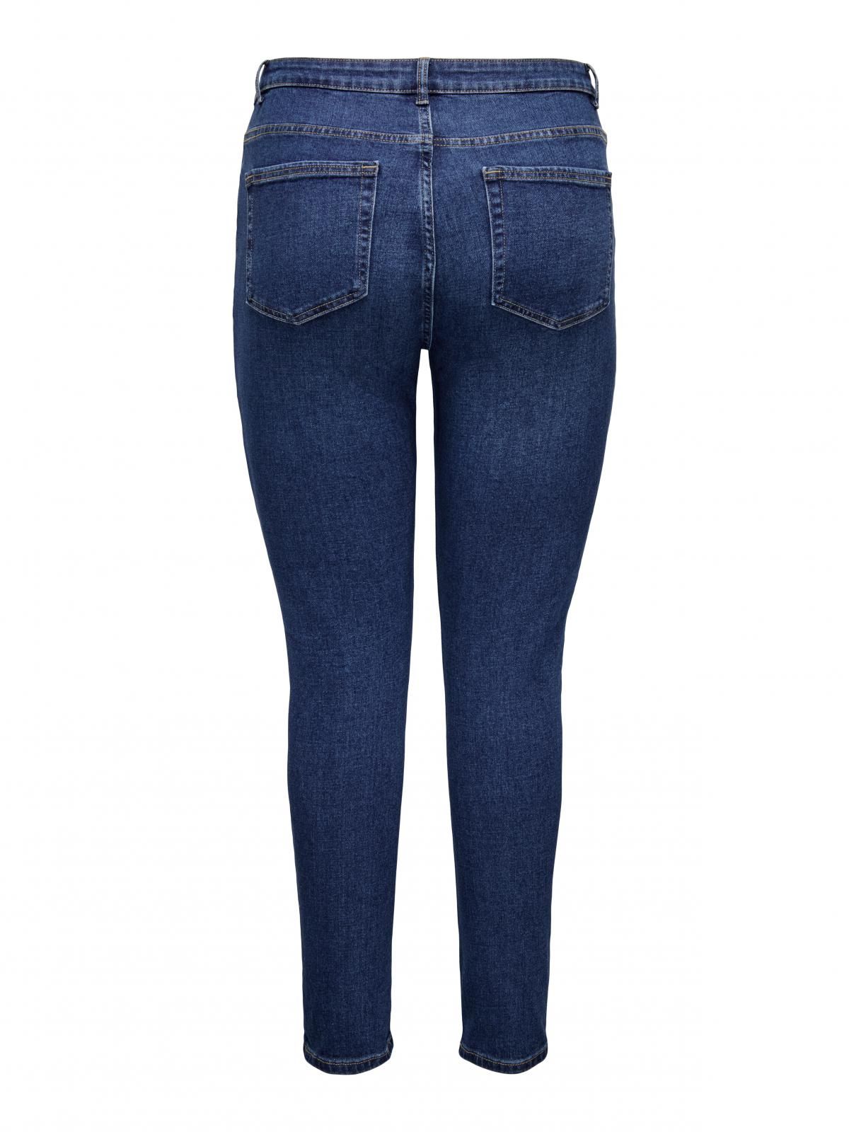 온리 플러스사이즈 데님 스키니핏 진 15355014_2115 BLUE / MEDIUM BLUE DENIM - 상세 이미지 4