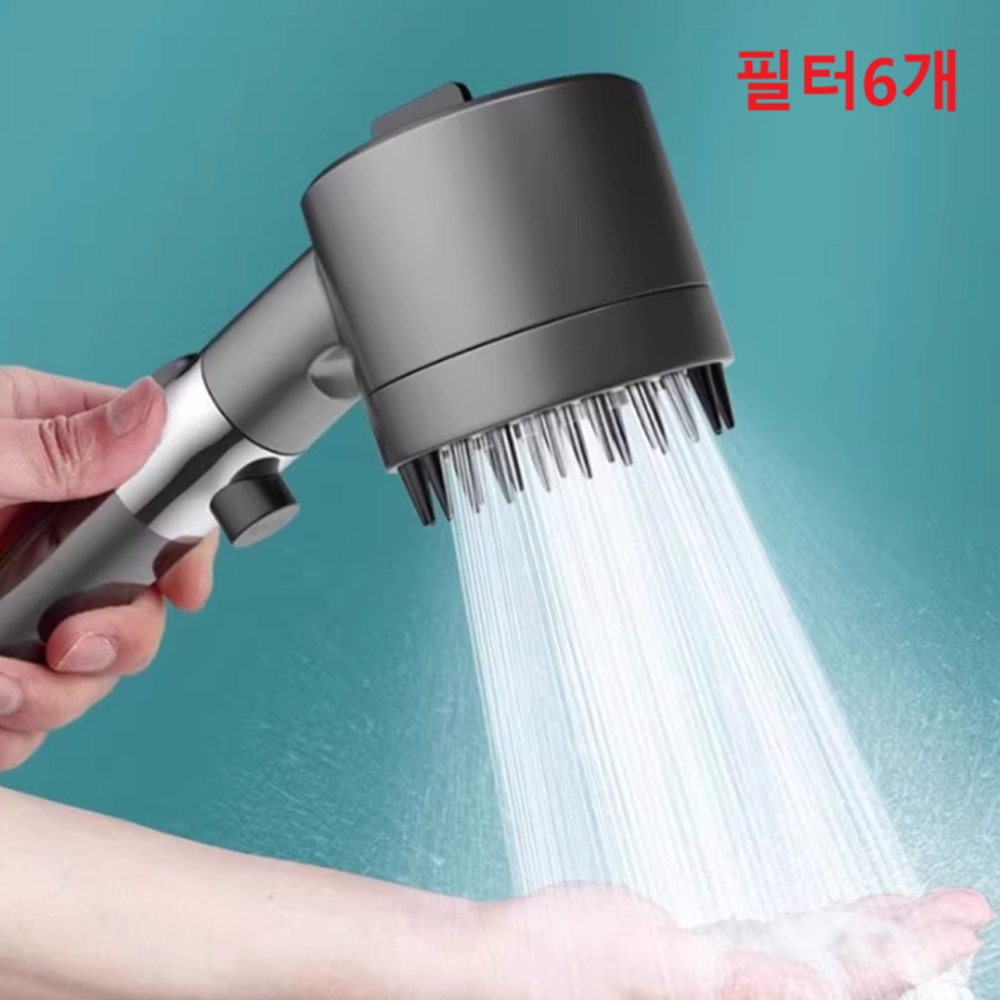 필터샤워기 헤드필터 샤워헤드 석회수 녹물제거 교체 리필 6개 - 상품 이미지