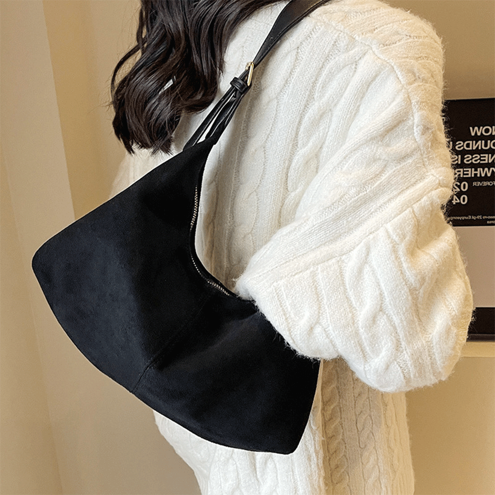 아르니 데일리무드 부드러운 스웨이드 여성 호보백 데일리 숄더백 크로스백 - 상품 이미지