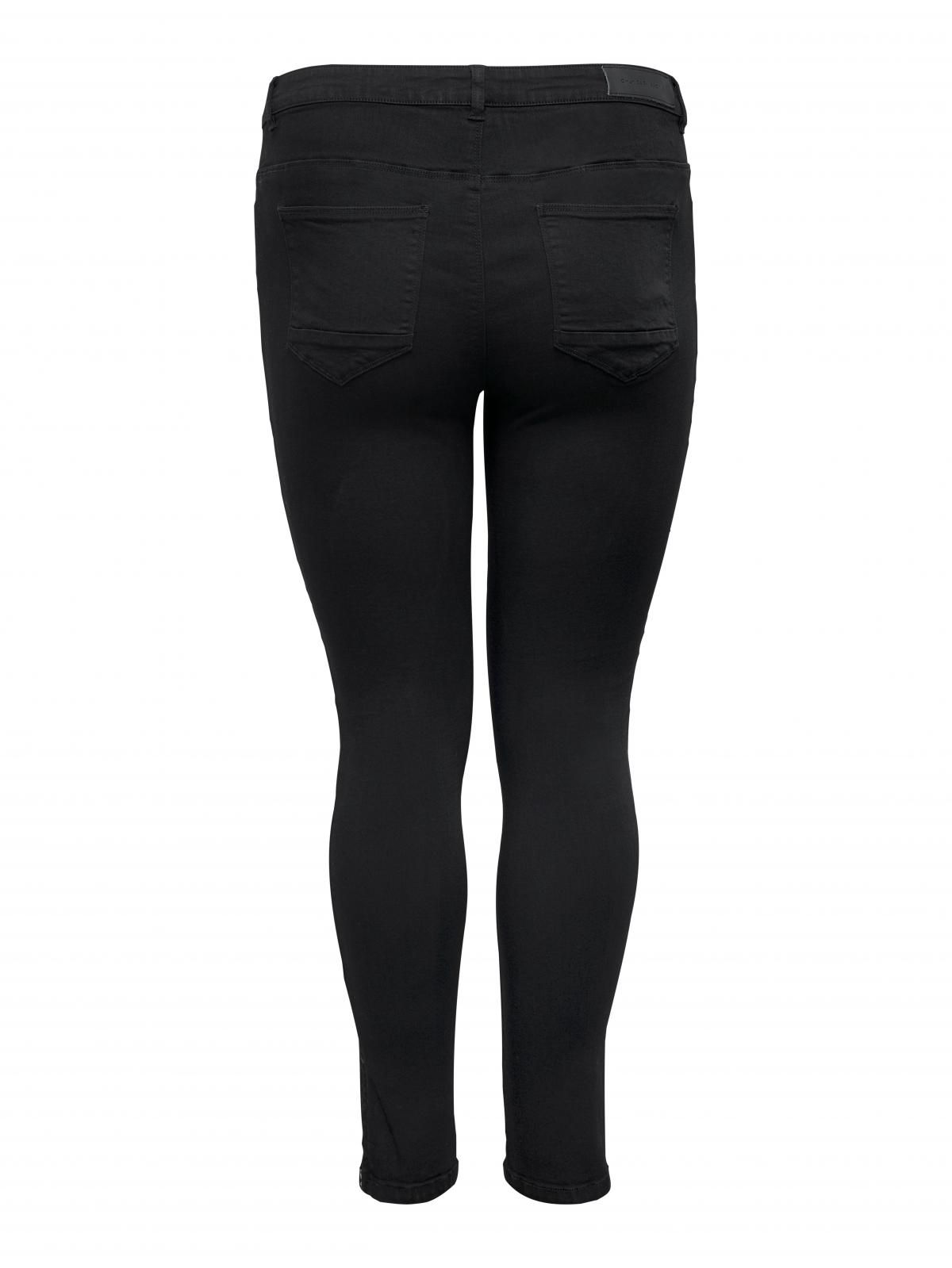 온리 플러스사이즈 스키니핏 데님팬츠 15174952_2161 BLACK / BLACK - 상세 이미지 5