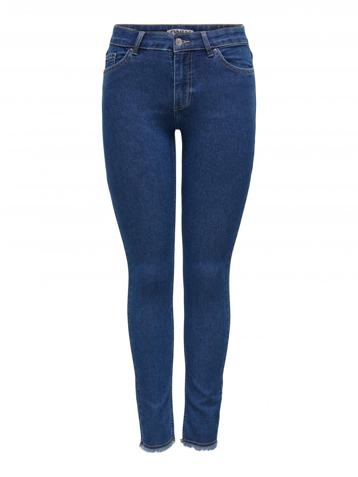 온리 데님 미드웨이스트 스키니핏 청바지 15336726_2114 BLUE / DARK BLUE DENIM - 상세 이미지 3