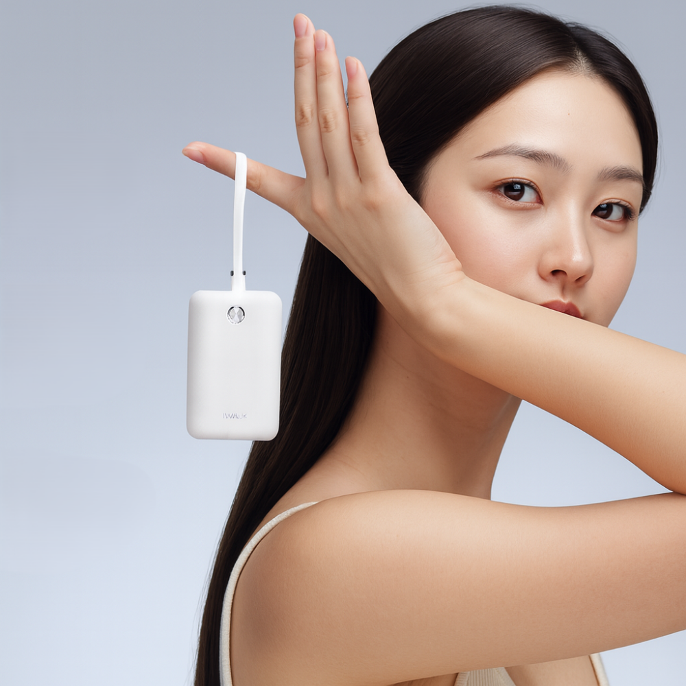 아이워크 기내반입보조배터리 초고속미니 휴대용 양방향충전 선물용 10000mAh, 화이트 - 상세 이미지 3