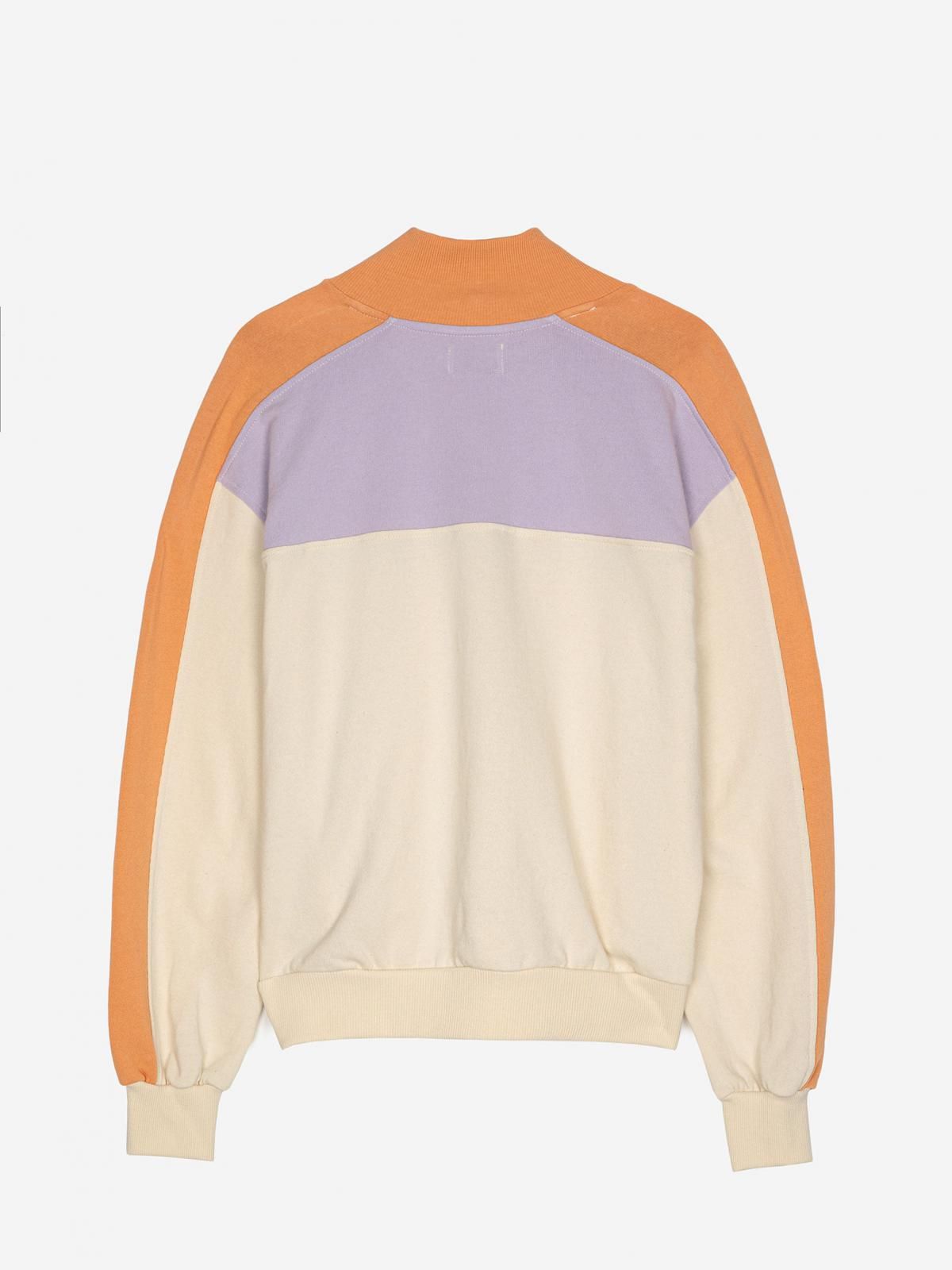 보보쇼즈 컬러블록 오가닉 코튼 하이넥 집업 스웻셔츠 123TD009 ONE COLOR - 상세 이미지 3