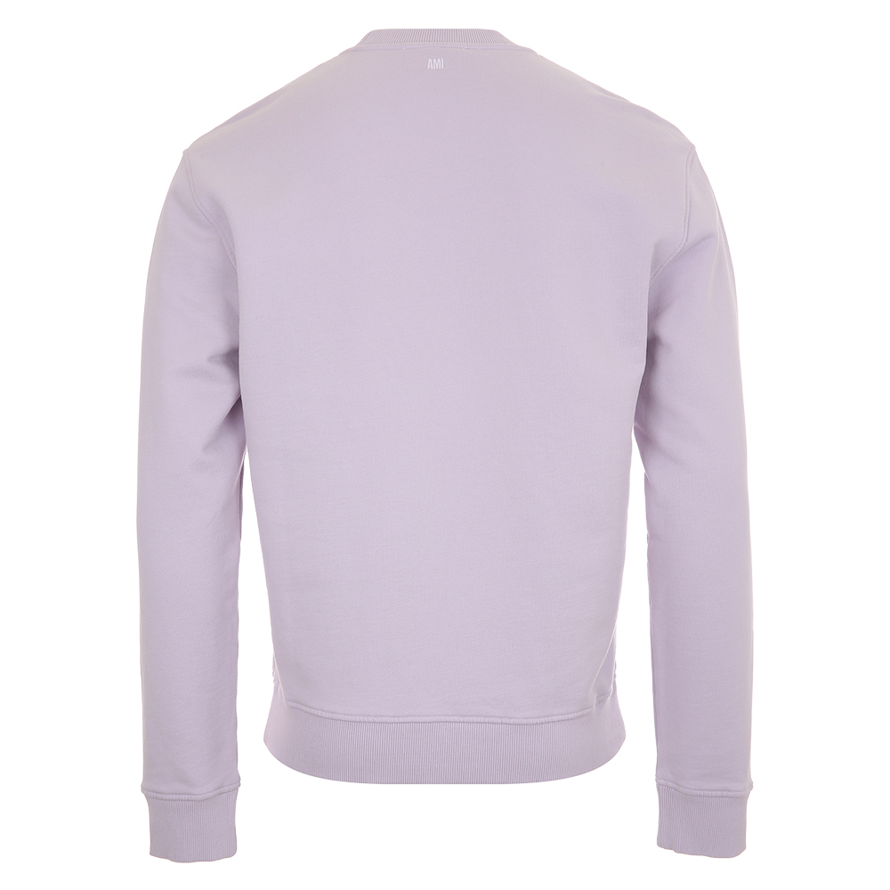 아미 스몰 하트 로고 라일락 맨투맨 HSW060 730 504 (2025 S/S) XL - 상세 이미지 5