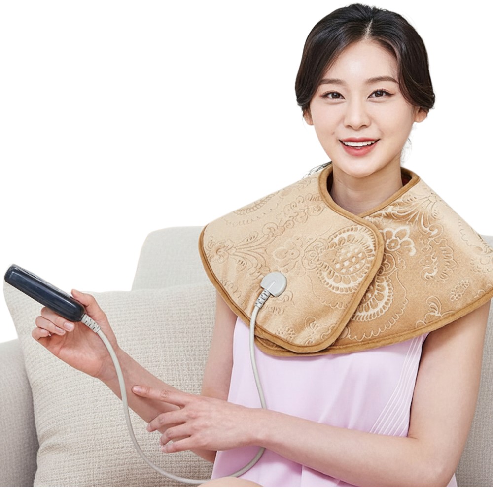 원적외선 극상근 속근육 어깨찜질기 목 무릎 습식 온찜질 극세사 홍마노 찜질팩 - 상품 이미지
