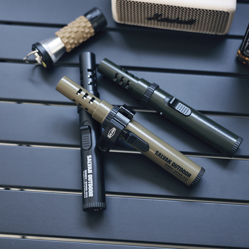 살반 택티컬 캠핑 토치 가스 휴대용 요리용 미니토치