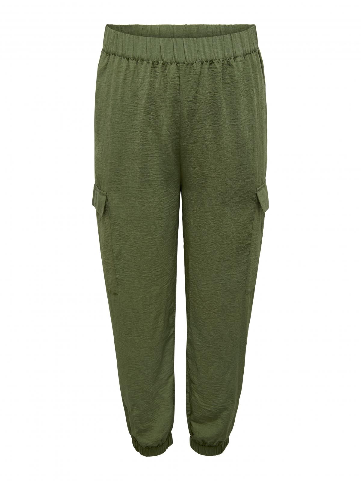 온리 테크니컬 카고 밴딩 레귤러핏 팬츠 15298926_2009 GREEN / WINTER MOSS - 상세 이미지 3