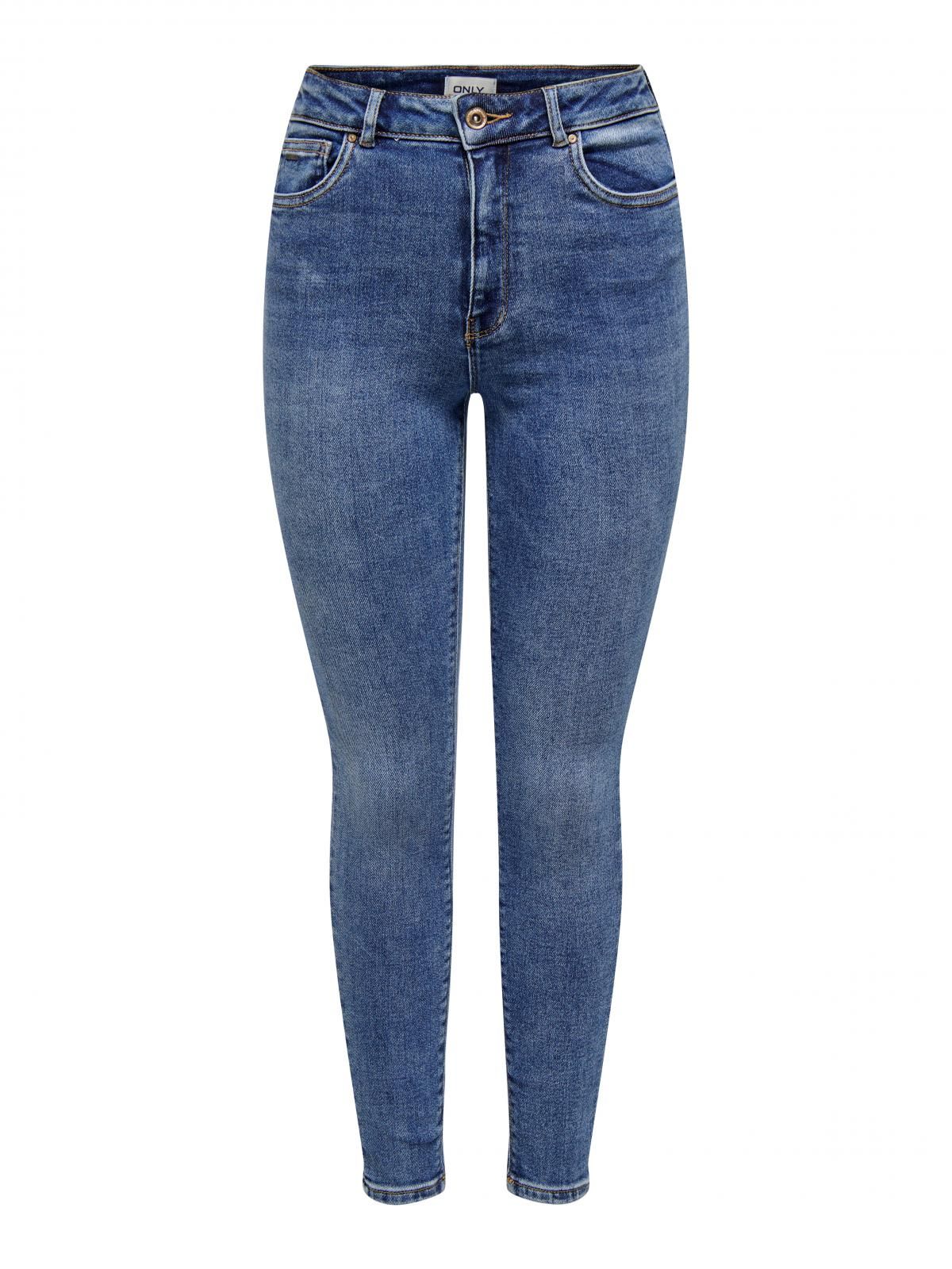 온리 하이웨이스트 데님 스키니핏 청바지 15181934_2115 BLUE / MEDIUM BLUE DENIM - 상세 이미지 3