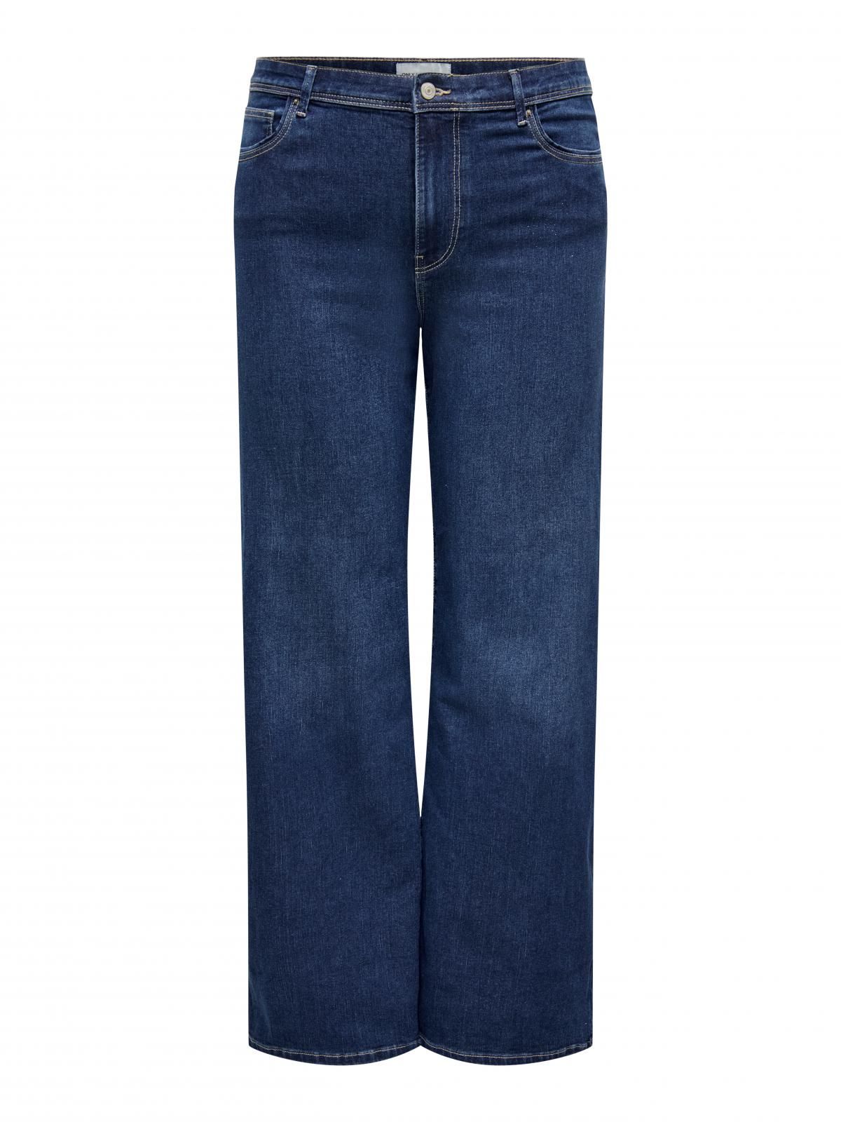 온리 빅사이즈 미드웨이스트 와이드핏 청바지 15356495_2114 BLUE / DARK BLUE DENIM - 상세 이미지 3