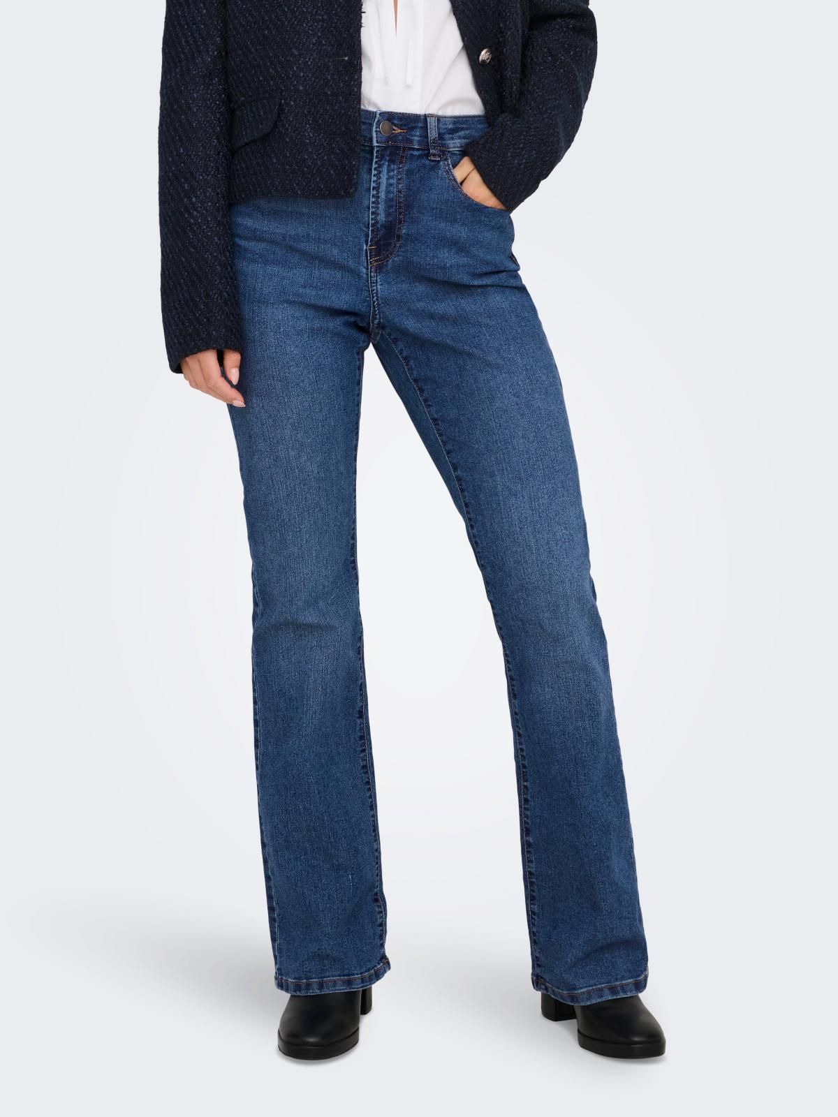 제이디와이 부츠컷 데님 하이웨이스트 청바지 15325841_2115 BLUE / MEDIUM BLUE DENIM - 상품 이미지