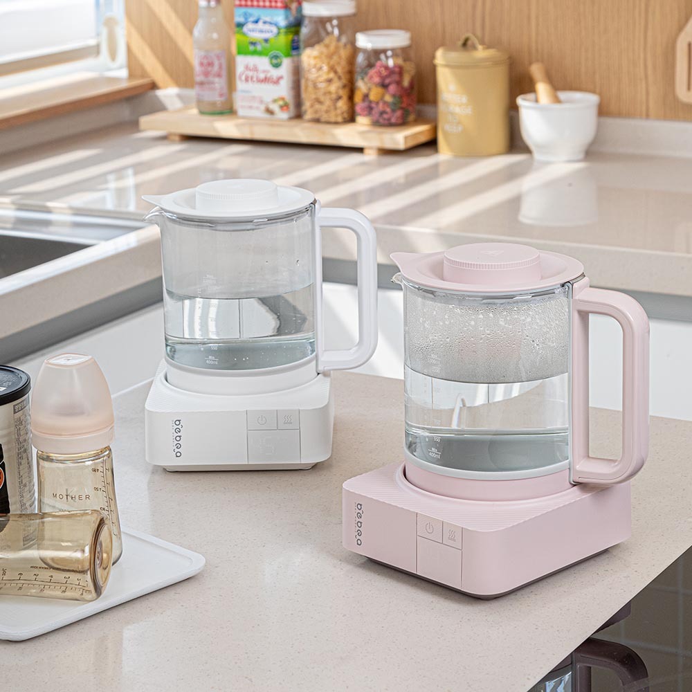 스텐316L 아기 분유포트 염소제거모드 보온 온도조절 내열유리 티포트 차탕기 전기주전자