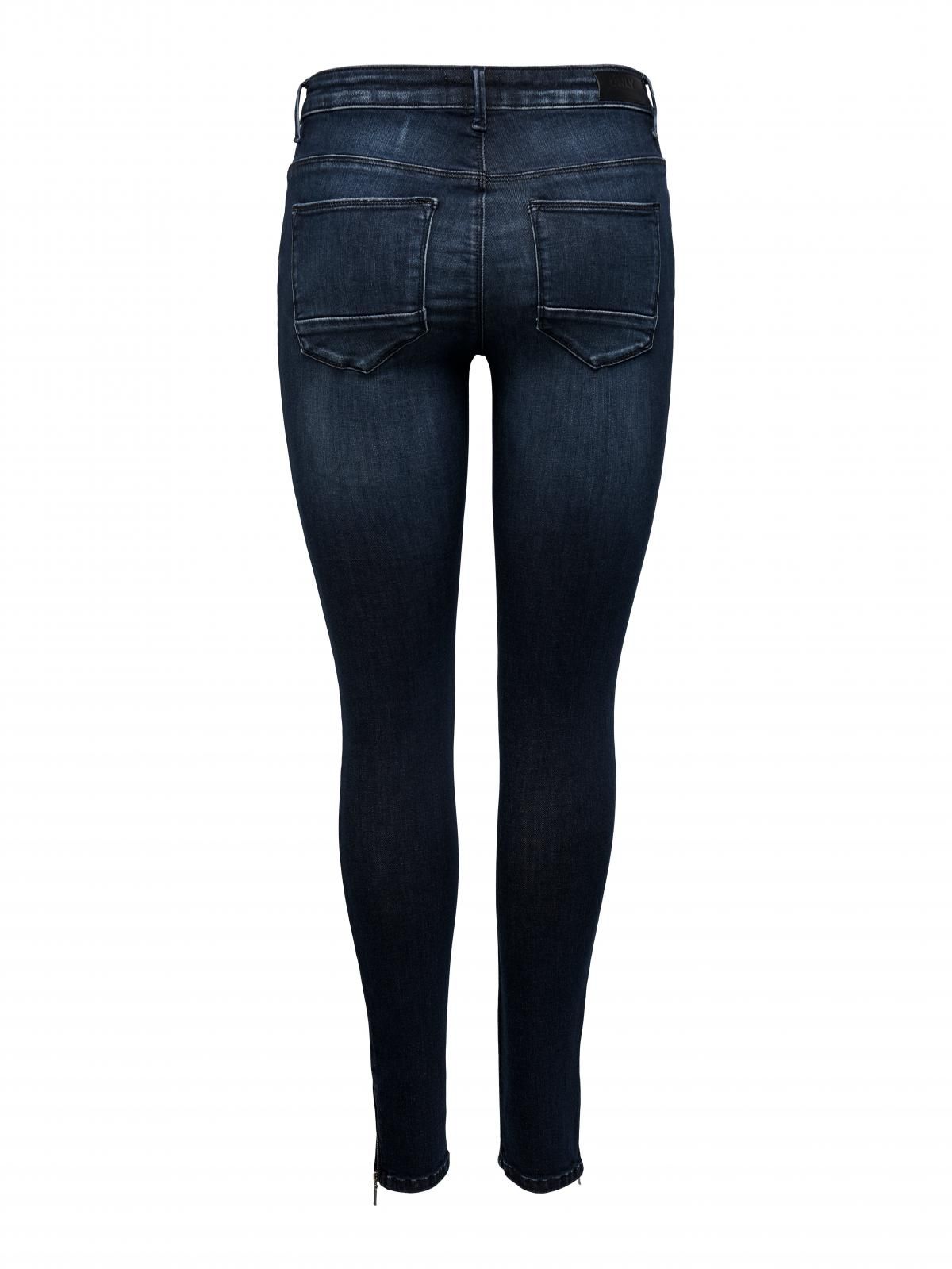 온리 데님 미드웨이스트 스키니핏 청바지 15369345_2114 BLUE / DARK BLUE DENIM - 상세 이미지 4