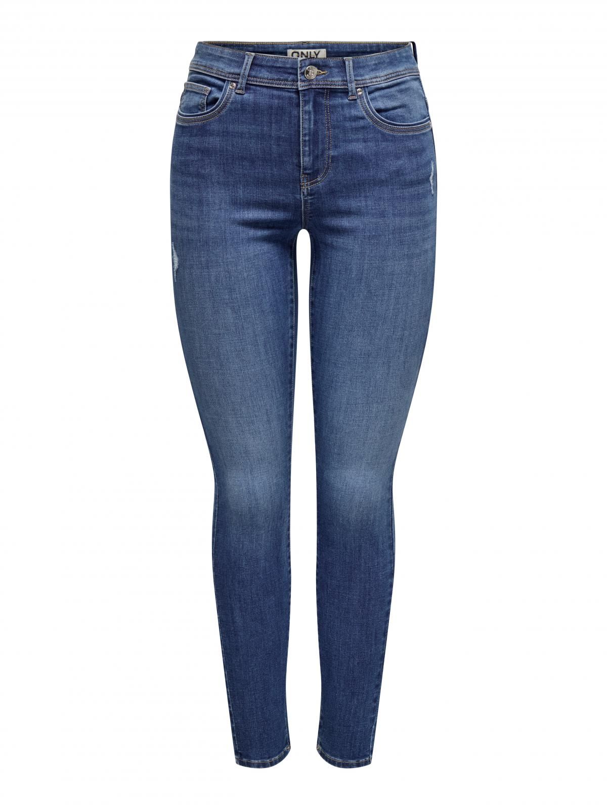 온리 데님 미드웨이스트 스키니핏 청바지 15372344_2115 BLUE / MEDIUM BLUE DENIM - 상세 이미지 3