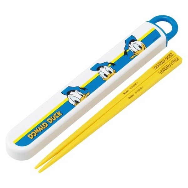 미키마우스 도날드덕 슬라이드 젓가락세트 16.5cm - 상품 이미지