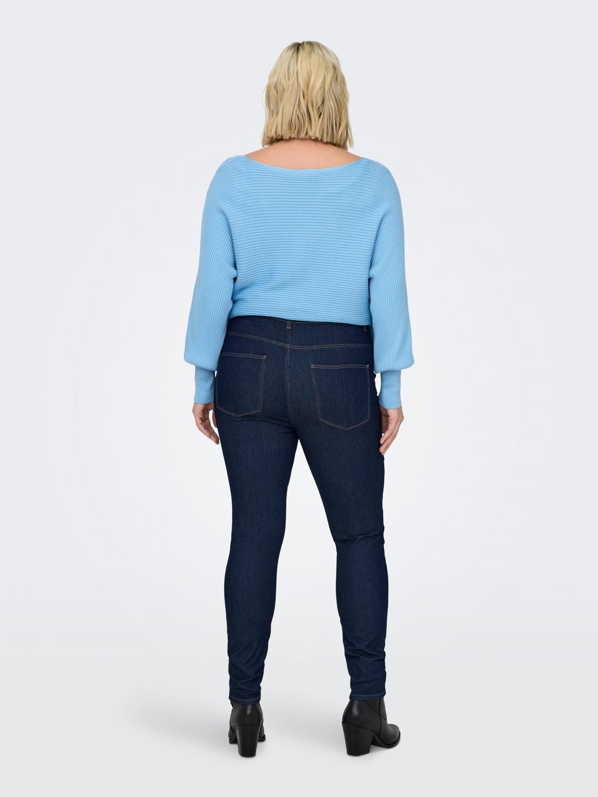 온리 하이웨이스트 스키니핏 진청 데님 팬츠 15328716_2114 BLUE / DARK BLUE DENIM - 상세 이미지 2