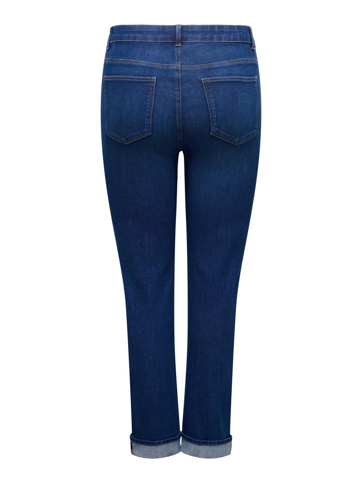 온리 빅사이즈 하이웨이스트 스키니핏 청바지 15363582_2114 BLUE / DARK BLUE DENIM - 상세 이미지 4