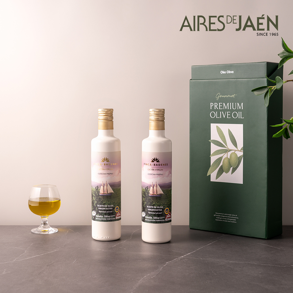 아이레스데하엔 핀카 바데네스 피쿠알 엑스트라버진 올리브오일 선물세트 500ml, 2병 - 상세 이미지 2