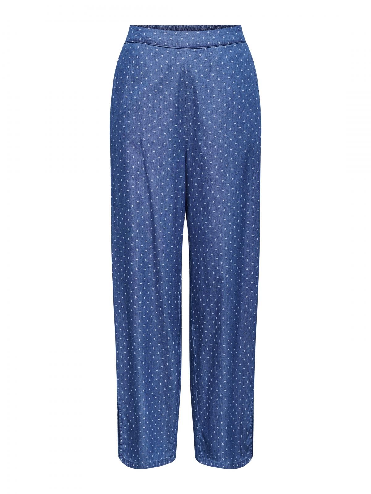 온리 와이드핏 도트 패턴 슬랙스 팬츠 15343011_2115_1167318 BLUE / MEDIUM BLUE DENIM - 상세 이미지 3