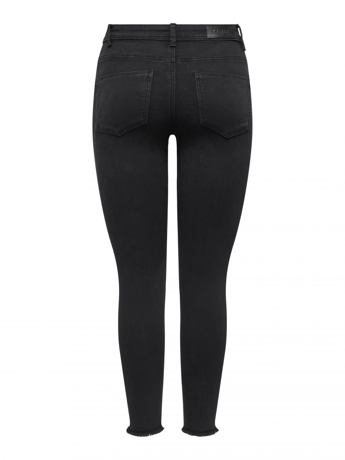 온리 테크니컬 스키니핏 미드웨이스트 블랙 진 15318577_8183 BLACK / WASHED BLACK - 상세 이미지 4