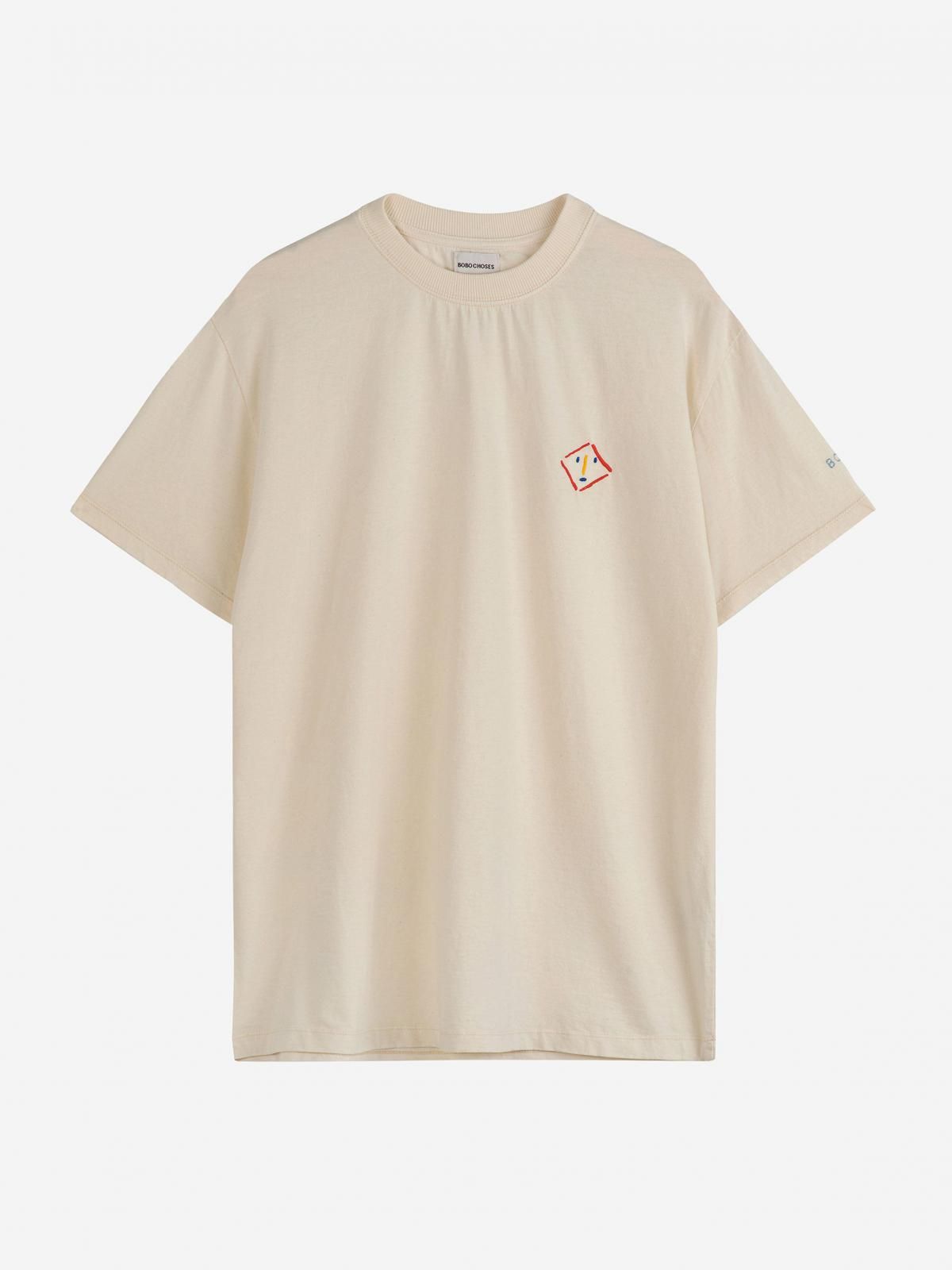 보보쇼즈 마스크 프린트 오버핏 반팔 티셔츠 124AE002 ONE COLOR - 상품 이미지