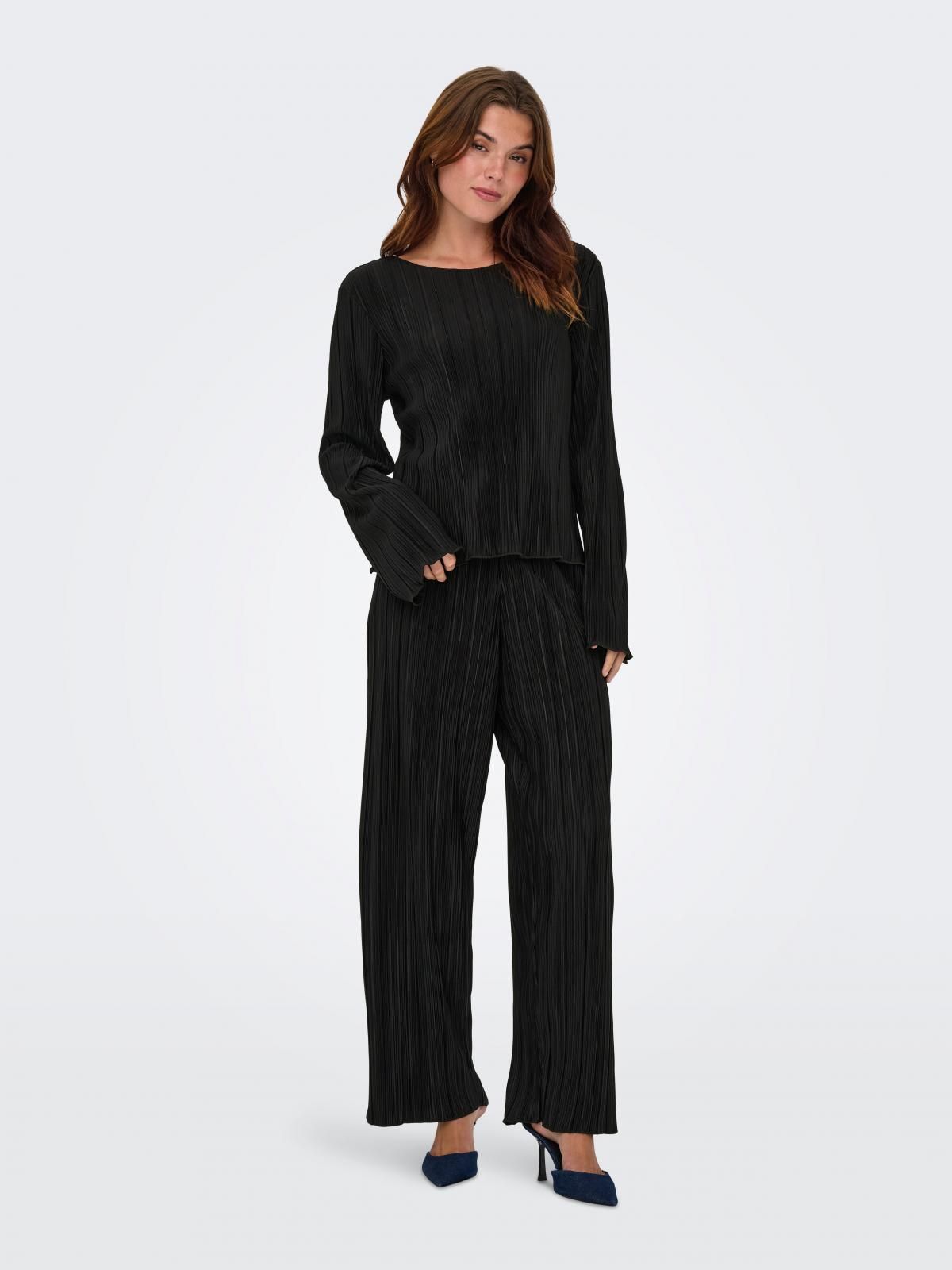 온리 루즈핏 하이웨이스트 롱 조거 팬츠 15368056_2161 BLACK / BLACK - 상세 이미지 5