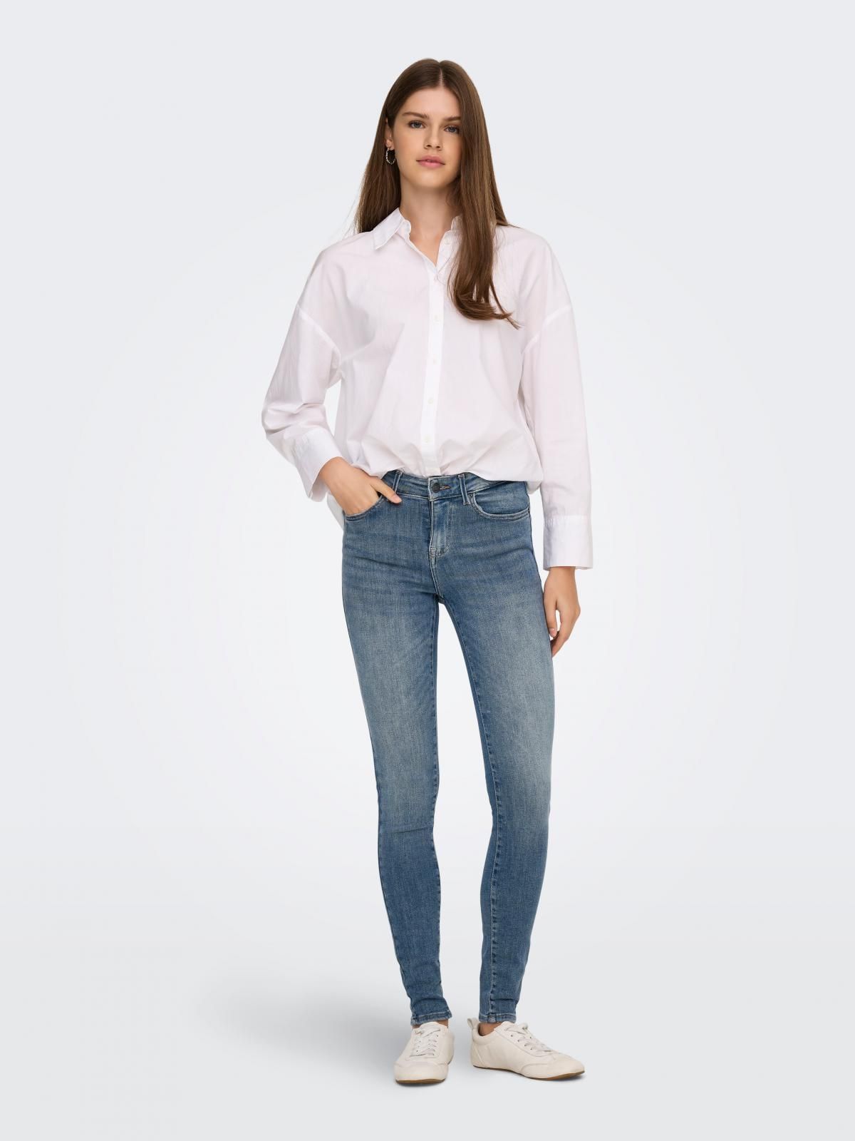 온리 데일리 미드라이즈 스키니핏 데님 청바지 15366668_7026 - 상세 이미지 5