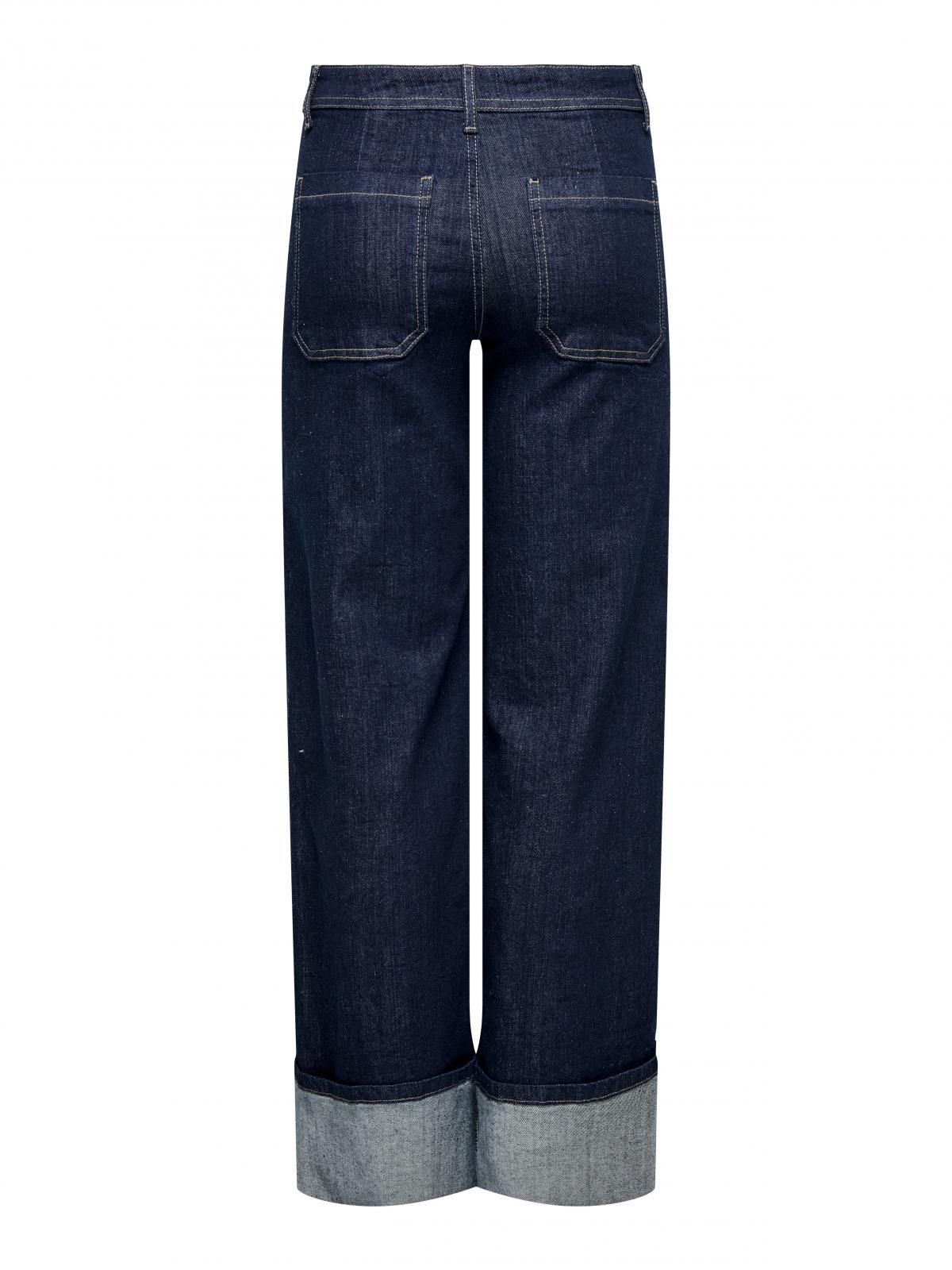 제이디와이 미드웨이스트 와이드핏 청바지 15355528_2114 BLUE / DARK BLUE DENIM - 상세 이미지 4