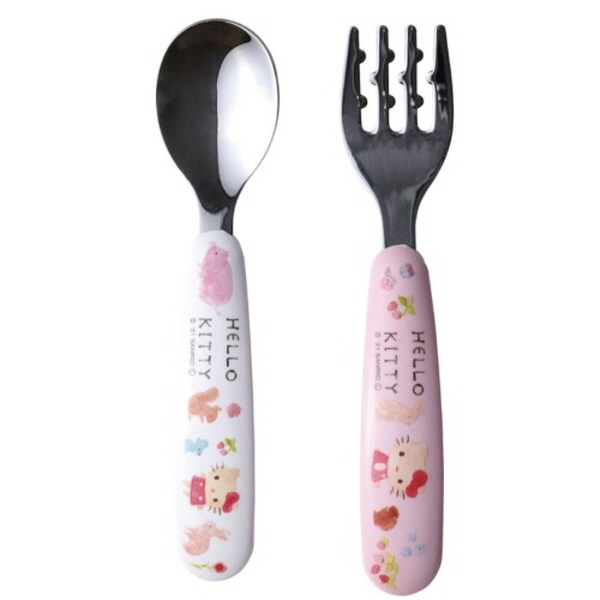 헬로키티 스테인레스 스푼 포크 13cm - 상품 이미지
