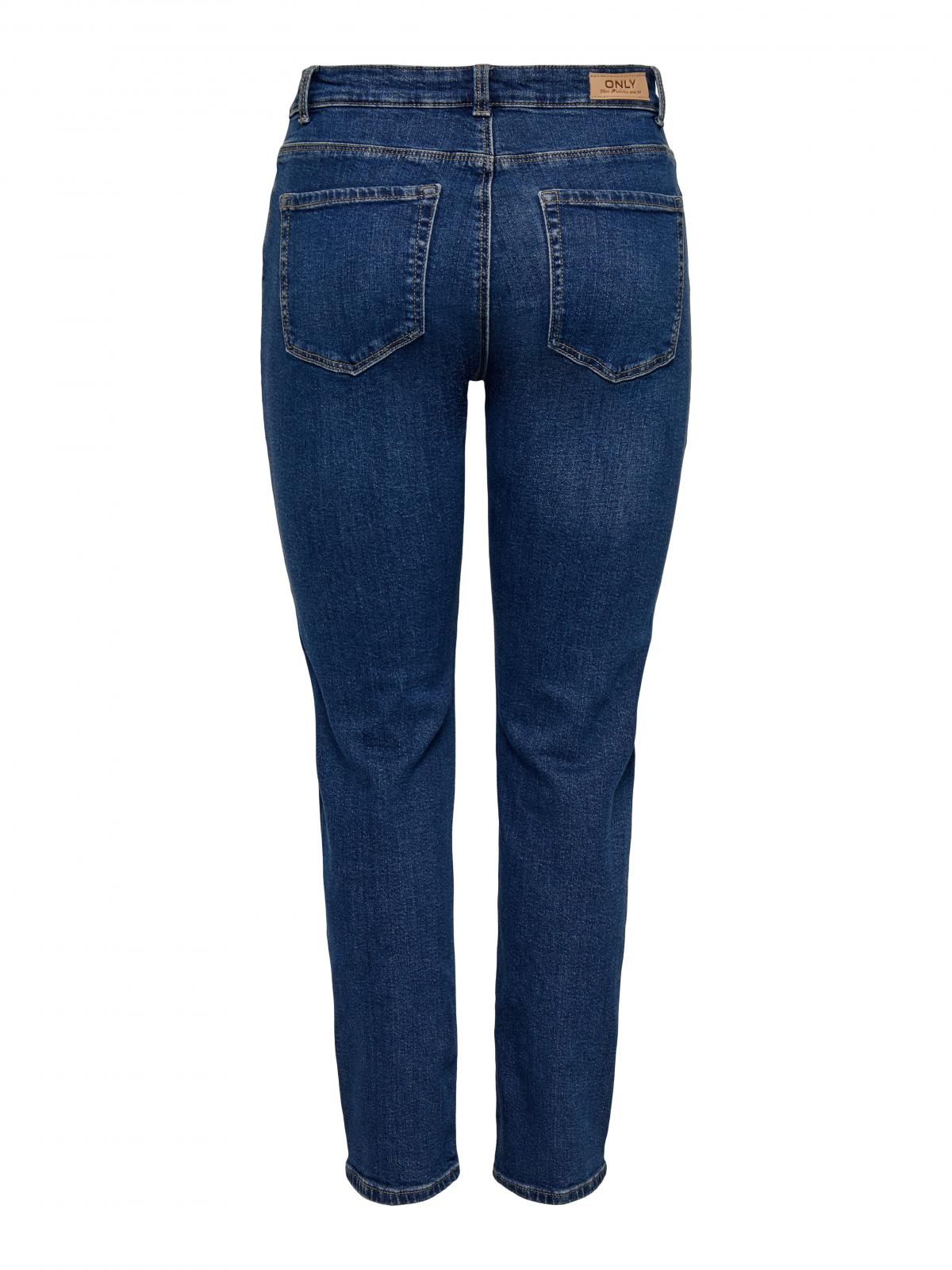온리 하이웨이스트 데님 스트레이트핏 진 15318567_2114 BLUE / DARK BLUE DENIM - 상세 이미지 4